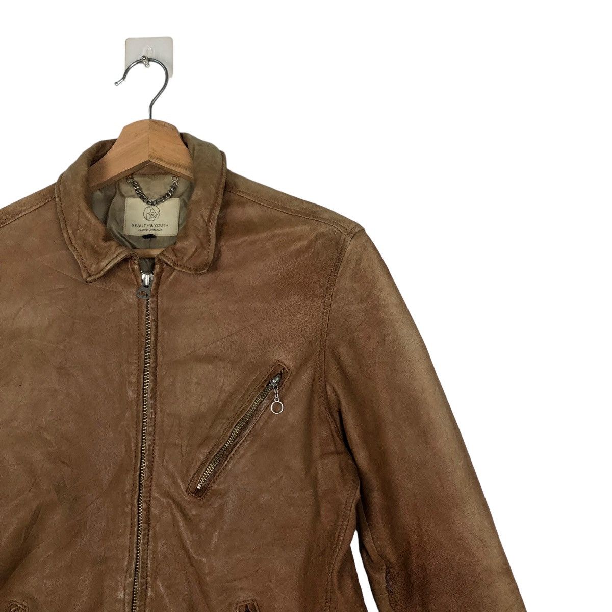 BEAUTY&YOUTH VINTAGE SOFT LEATHER BIKER BEAUTY & YOUTH JACKET Size US S / EU 44-46 / 1 - 5 Thumbnail