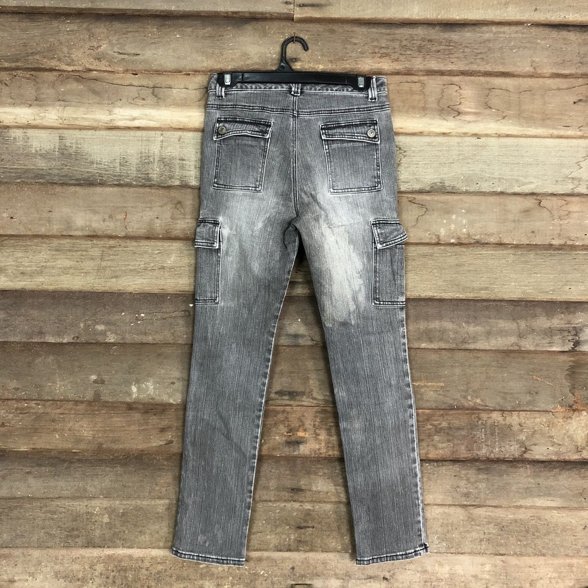 Faded Glory × Japanese Brand Daily Topics Grey Multipocket Cargo Pants #3428 Size US 26 / EU 42 - 9 Thumbnail