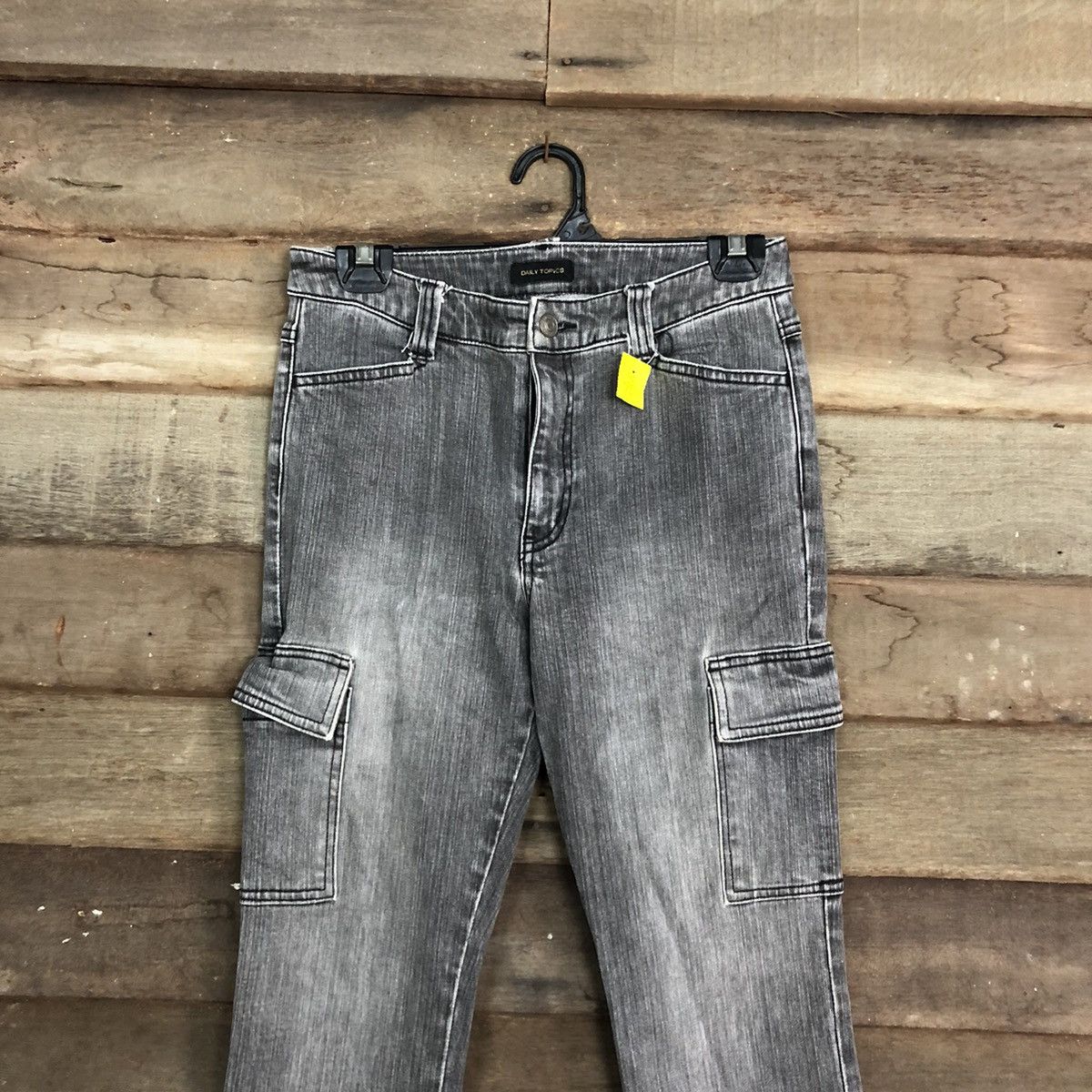 Faded Glory × Japanese Brand Daily Topics Grey Multipocket Cargo Pants #3428 Size US 26 / EU 42 - 2 Thumbnail