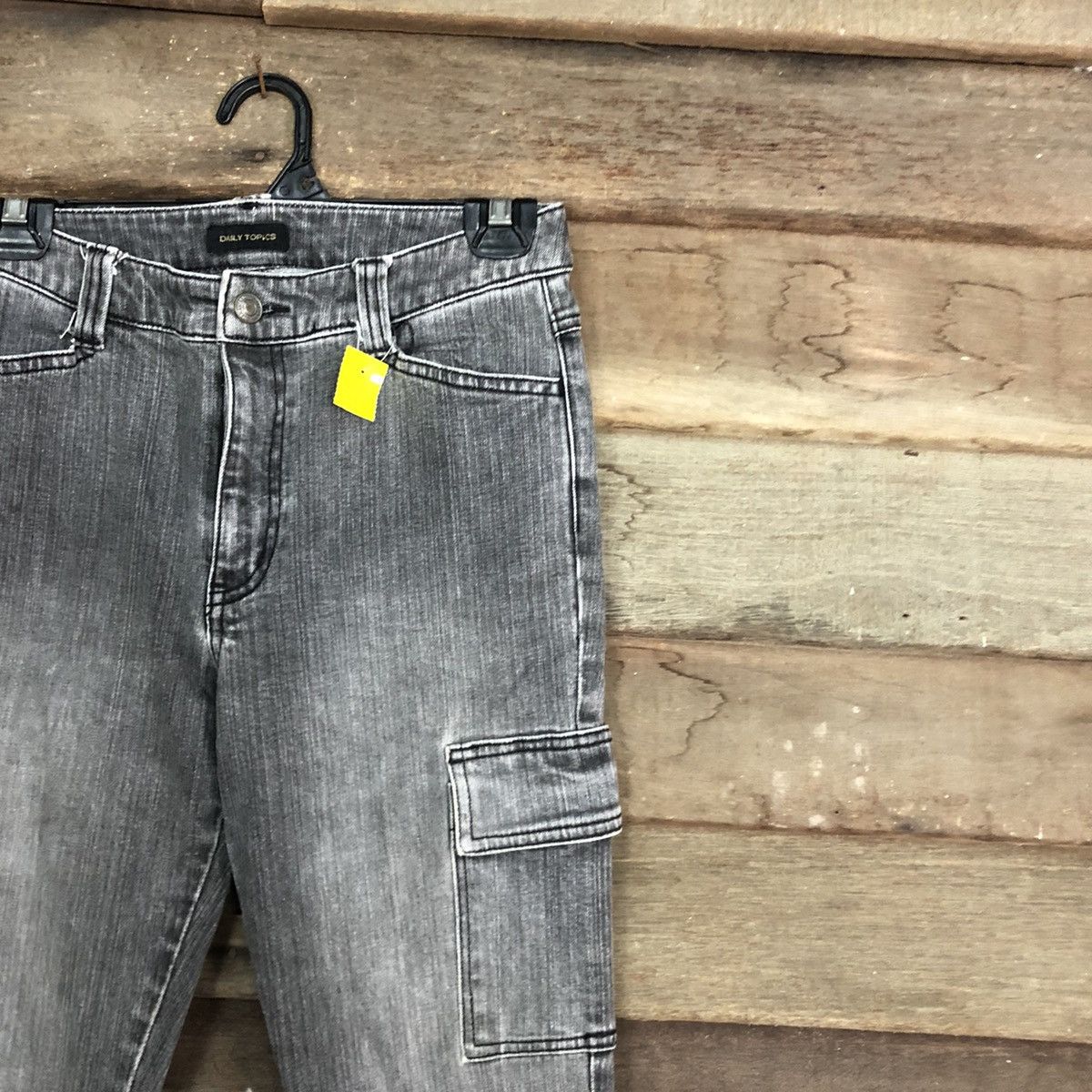 Faded Glory × Japanese Brand Daily Topics Grey Multipocket Cargo Pants #3428 Size US 26 / EU 42 - 5 Thumbnail