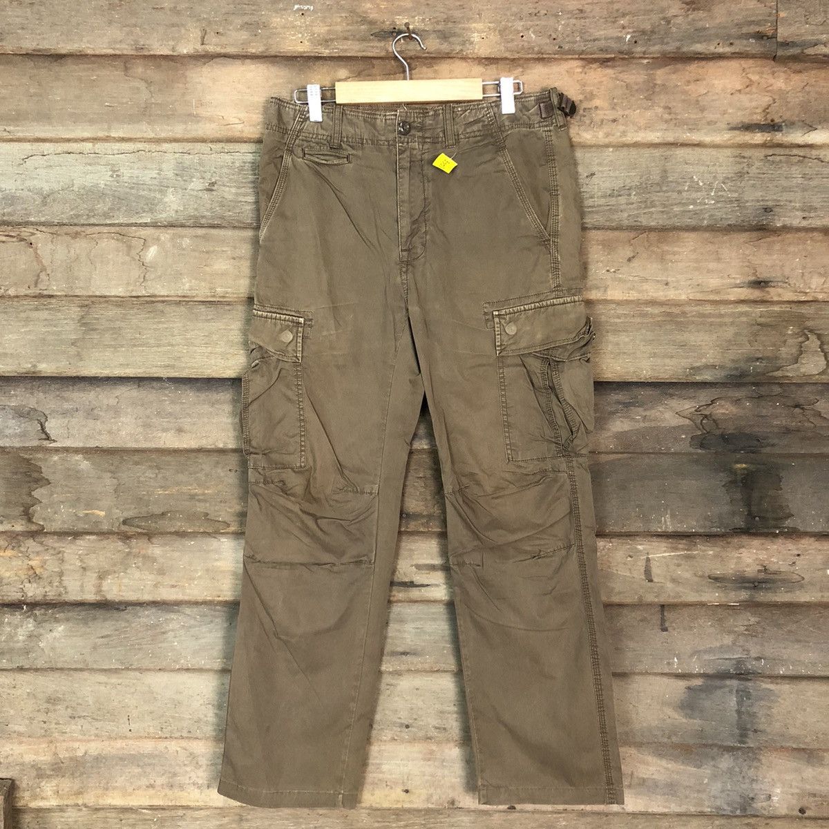 image of Faded Glory x Gap Khakis Brown Multipocket Tactical Cargo Pants 3007, Men's