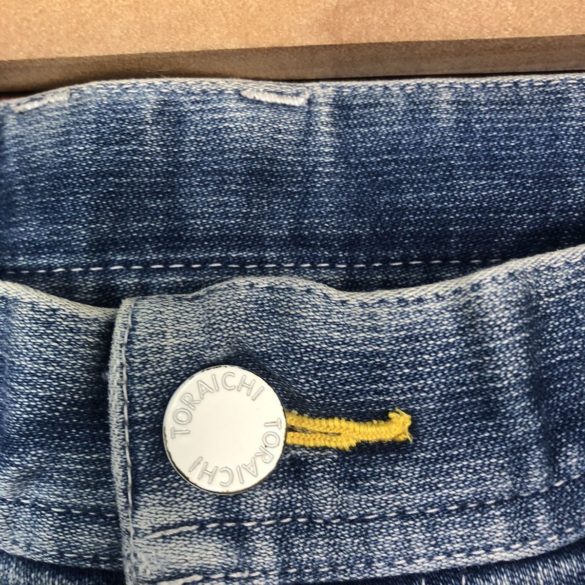 Japanese Brand DLL Torachi Blue distressed Multipocket Cargo Jeans #2124 Size US 32 / EU 48 - 8 Thumbnail