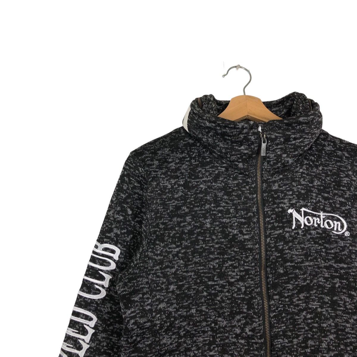 Japanese Brand VINTAGE NORTON HOODIE JACKET RACING WORK WEAR Size US M / EU 48-50 / 2 - 6 Thumbnail