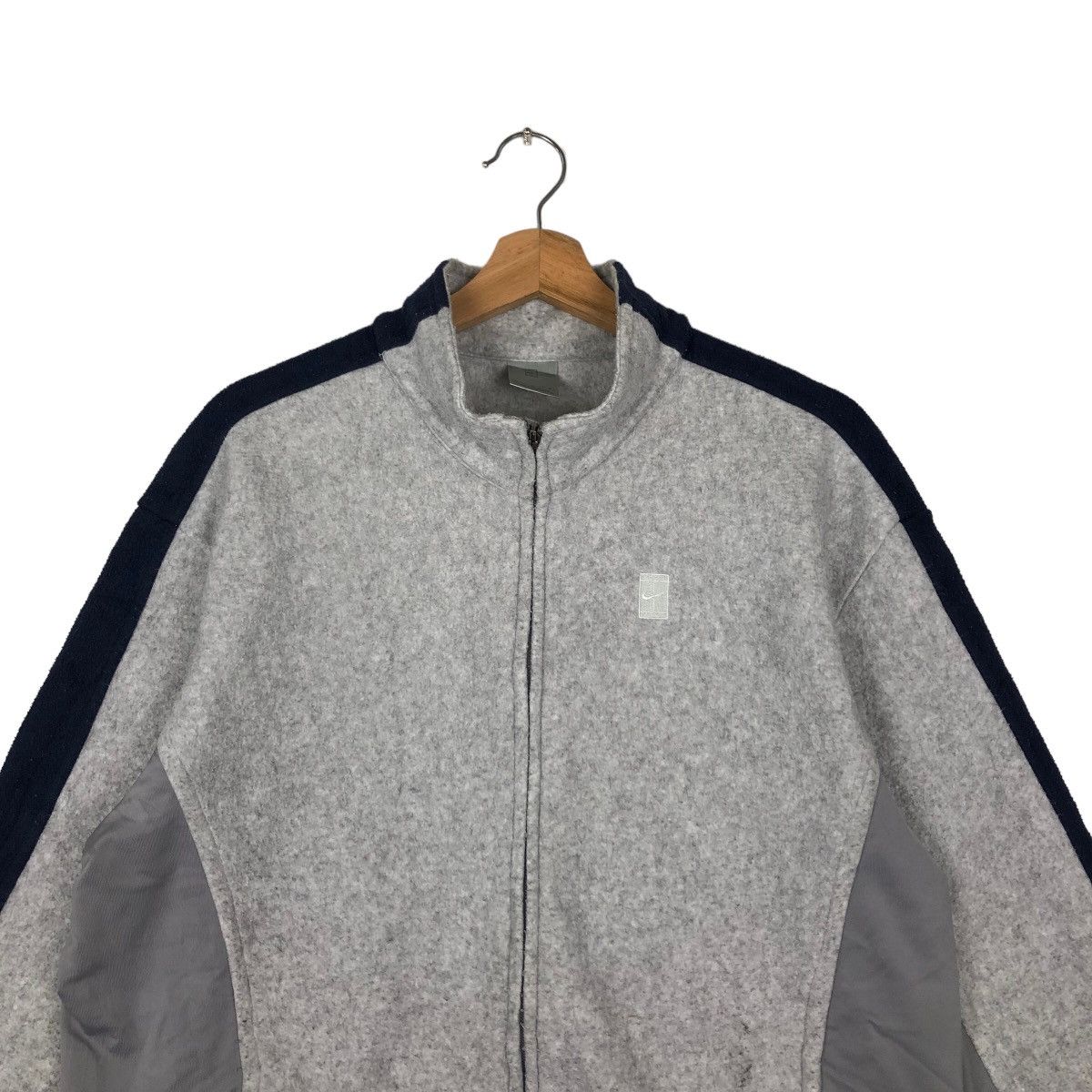 Nike VINTAGE NIKE COURT FLEECE ZIPPER JACKET Y2K Size US M / EU 48-50 / 2 - 2 Thumbnail