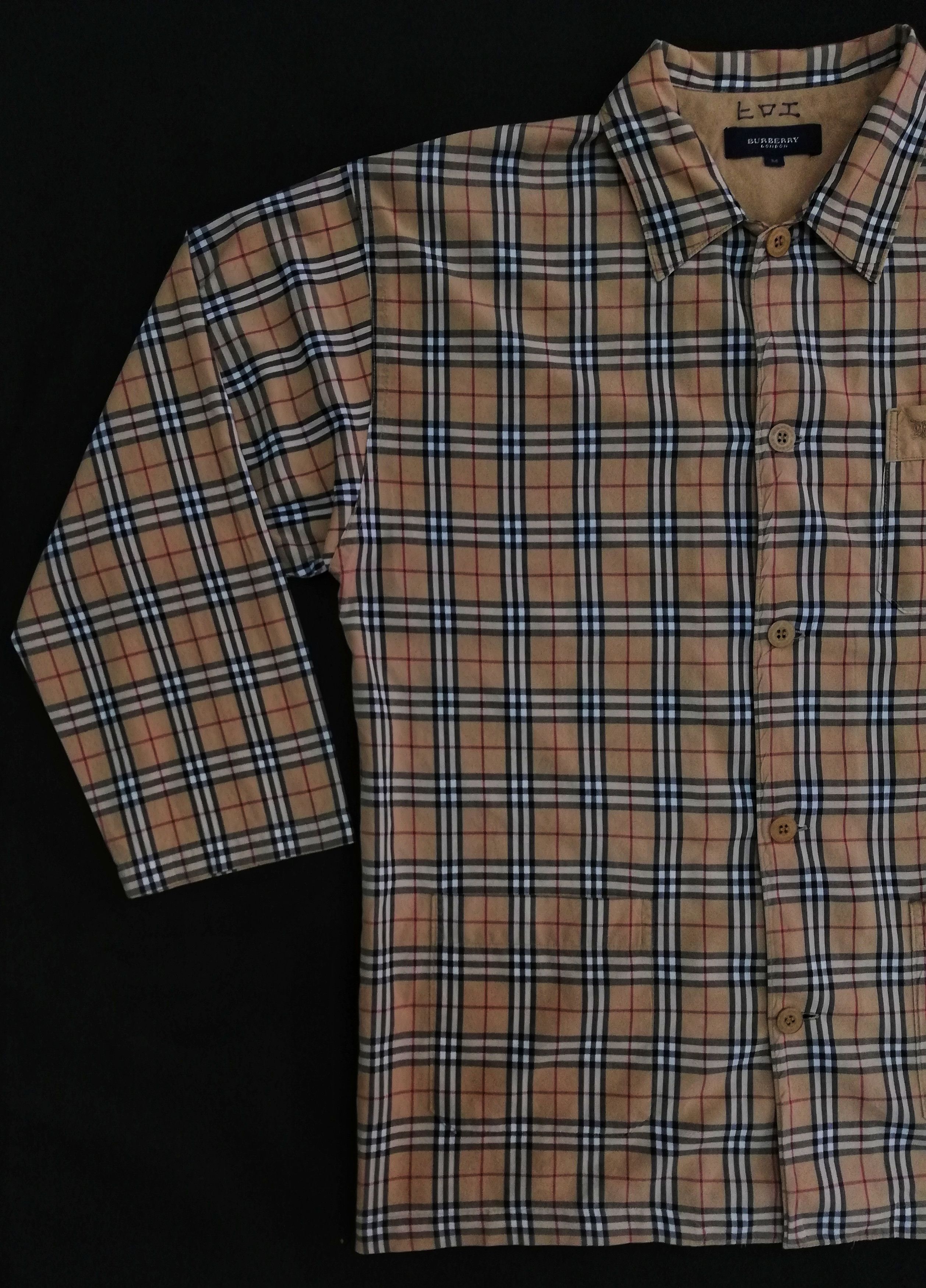 Burberry × Vintage 🔥Burberry Nova Check Pyjamas Shirt Cotton 100%🔥 Size US M / EU 48-50 / 2 - 4 Thumbnail