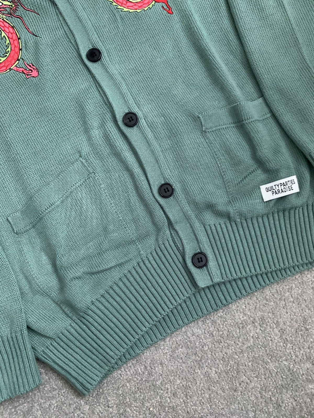 Japanese Brand × Wacko Maria 🔥FUCK embroidered Cardigan 🔥 Size US M / EU 48-50 / 2 - 4 Thumbnail