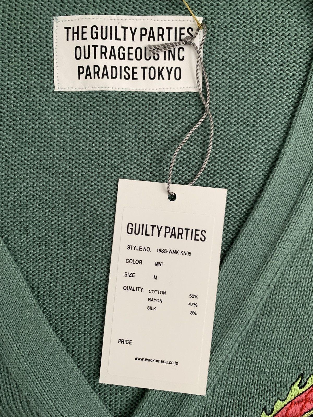 Japanese Brand × Wacko Maria 🔥FUCK embroidered Cardigan 🔥 Size US M / EU 48-50 / 2 - 6 Thumbnail