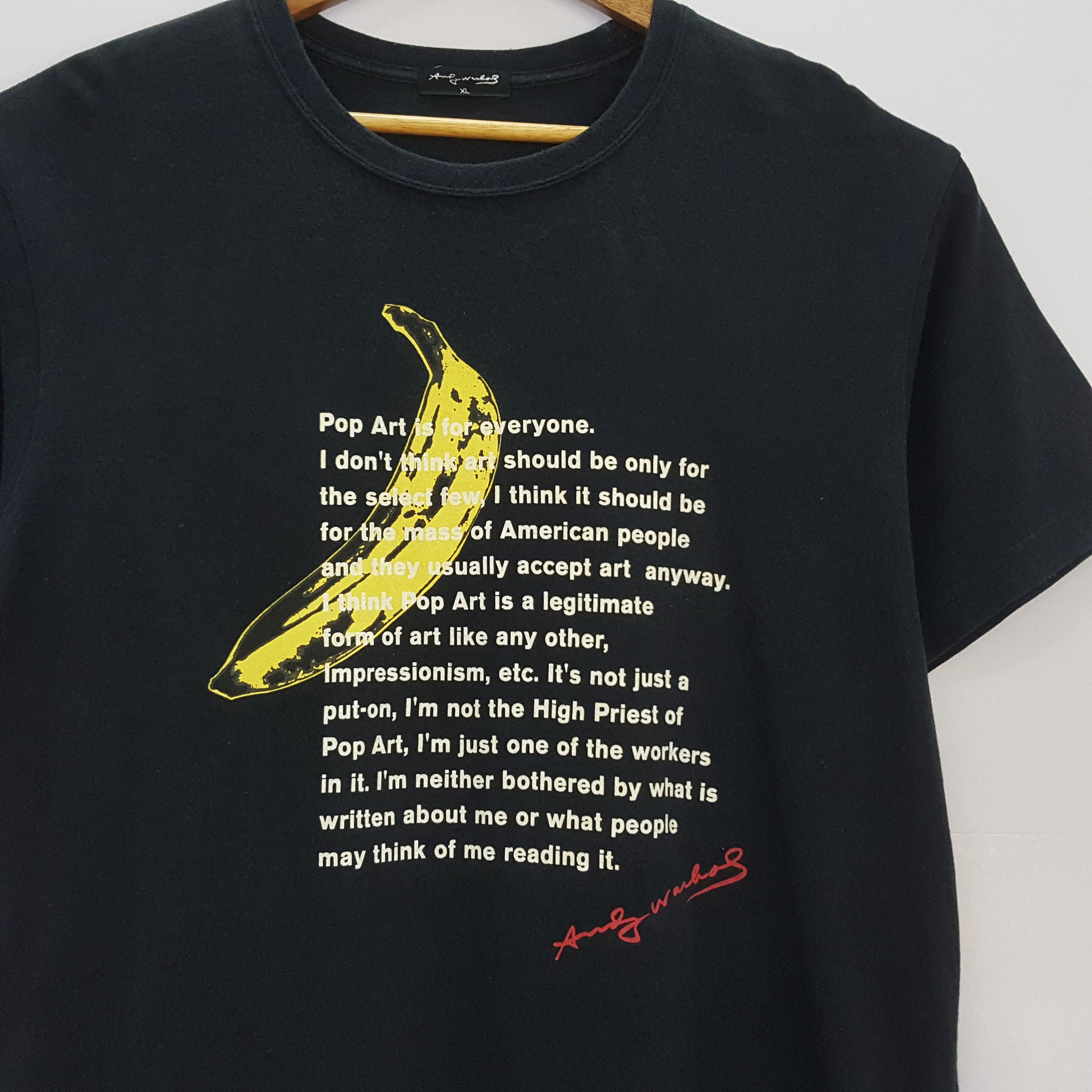 Andy Warhol × Vintage Vintage ANDY WARHOL Pop Art nice design t-shirt/1 Size US XL / EU 56 / 4 - 4 Thumbnail