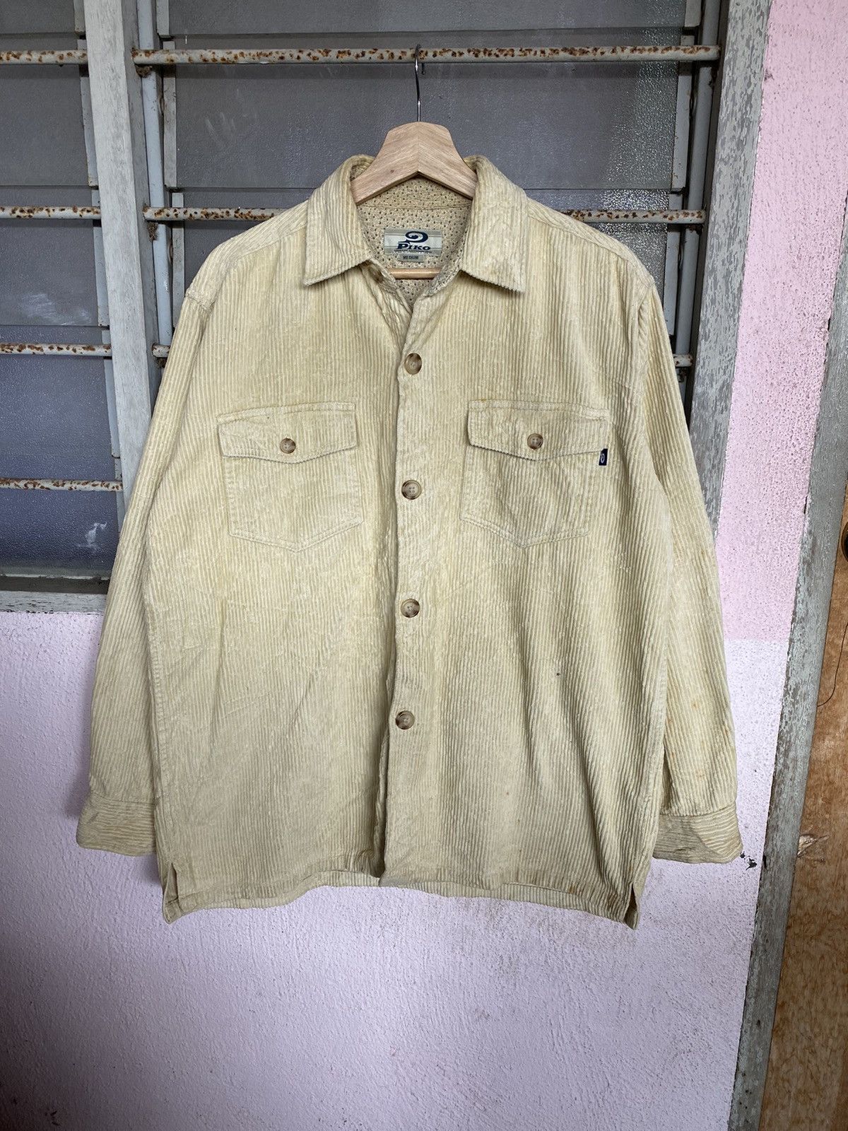 Flannel × Vintage Vintage Piko Corduroy Shirt button up Size US M / EU 48-50 / 2 - 5 Thumbnail