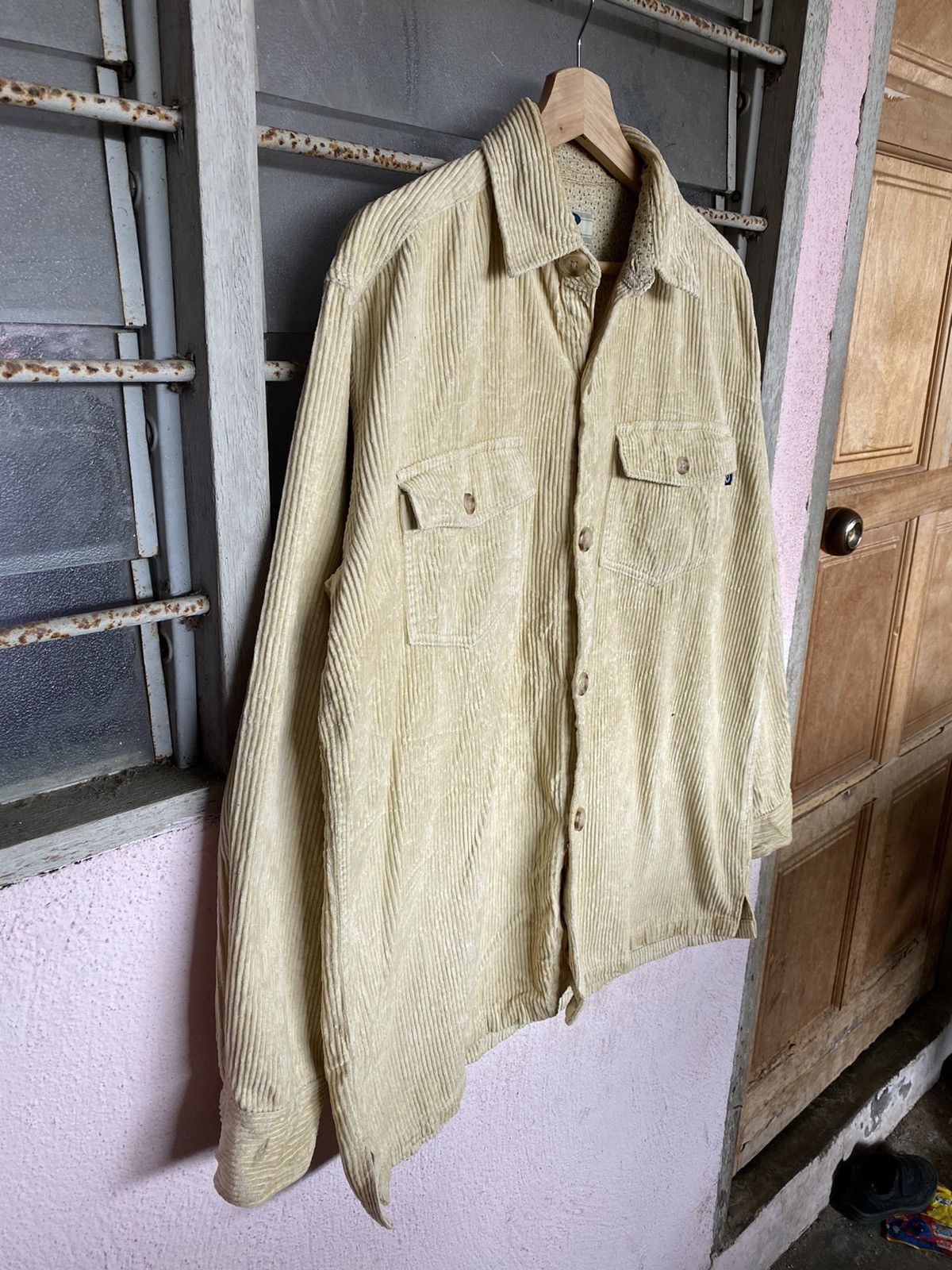 Flannel × Vintage Vintage Piko Corduroy Shirt button up Size US M / EU 48-50 / 2 - 3 Thumbnail
