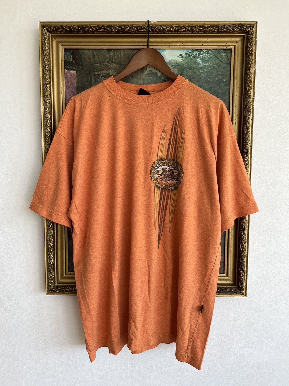 Vintage 90s Quiksilver Surfing Skateboards Tee (Surf Style)