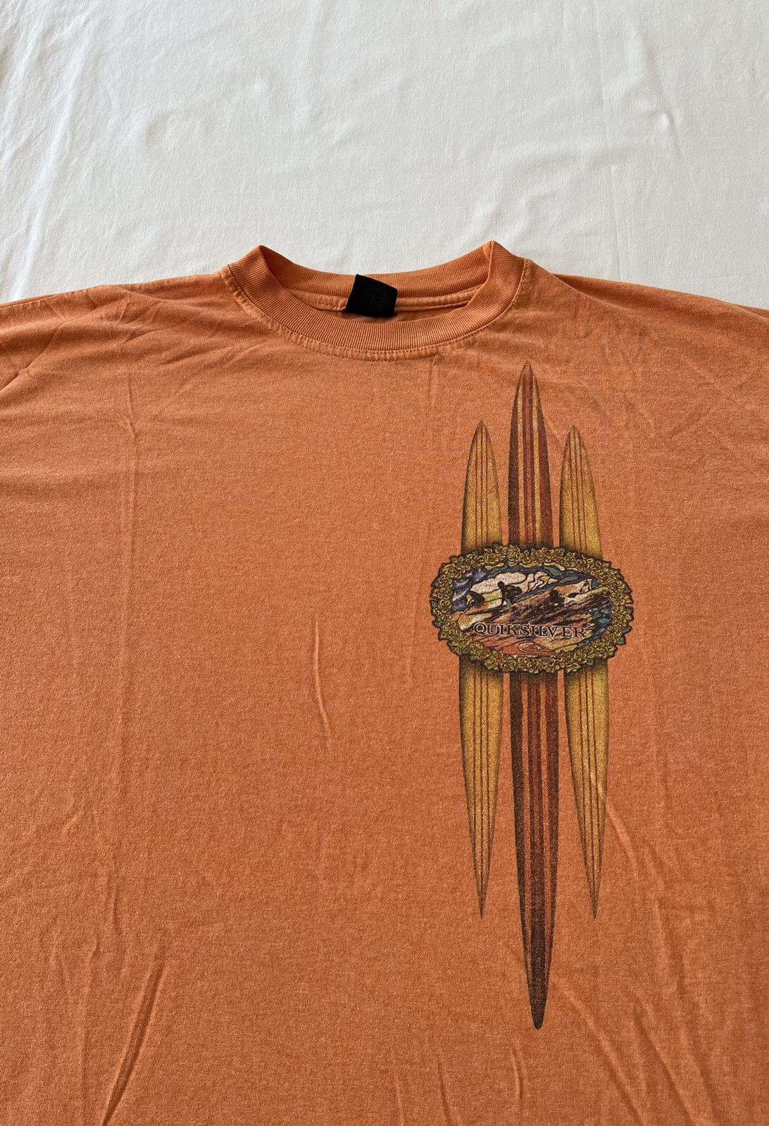 Quiksilver × Vintage Vintage 90s Quiksilver Surfing Skateboards Tee (Surf Style) Size US XL / EU 56 / 4 - 4 Thumbnail
