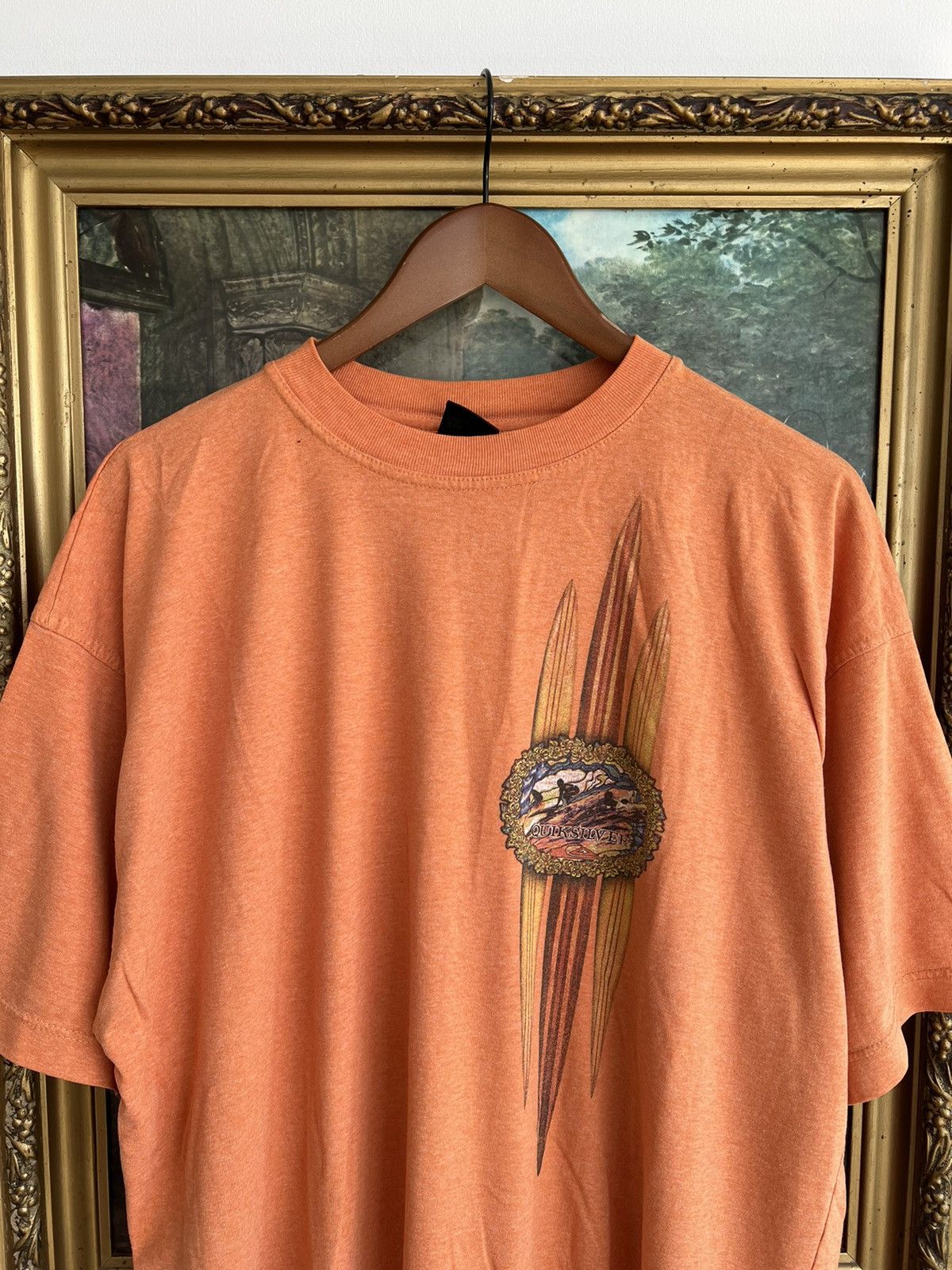 Quiksilver × Vintage Vintage 90s Quiksilver Surfing Skateboards Tee (Surf Style) Size US XL / EU 56 / 4 - 3 Thumbnail