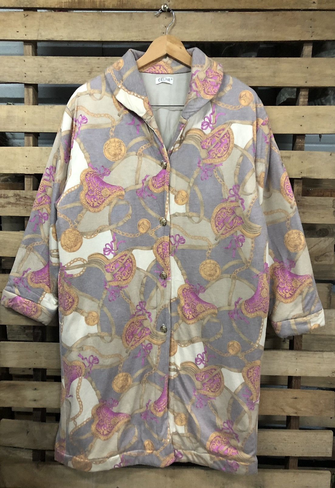 Celine Celine Long Jacket Baroque Full Print Nice Design Size US M / EU 48-50 / 2 - 1 Thumbnail