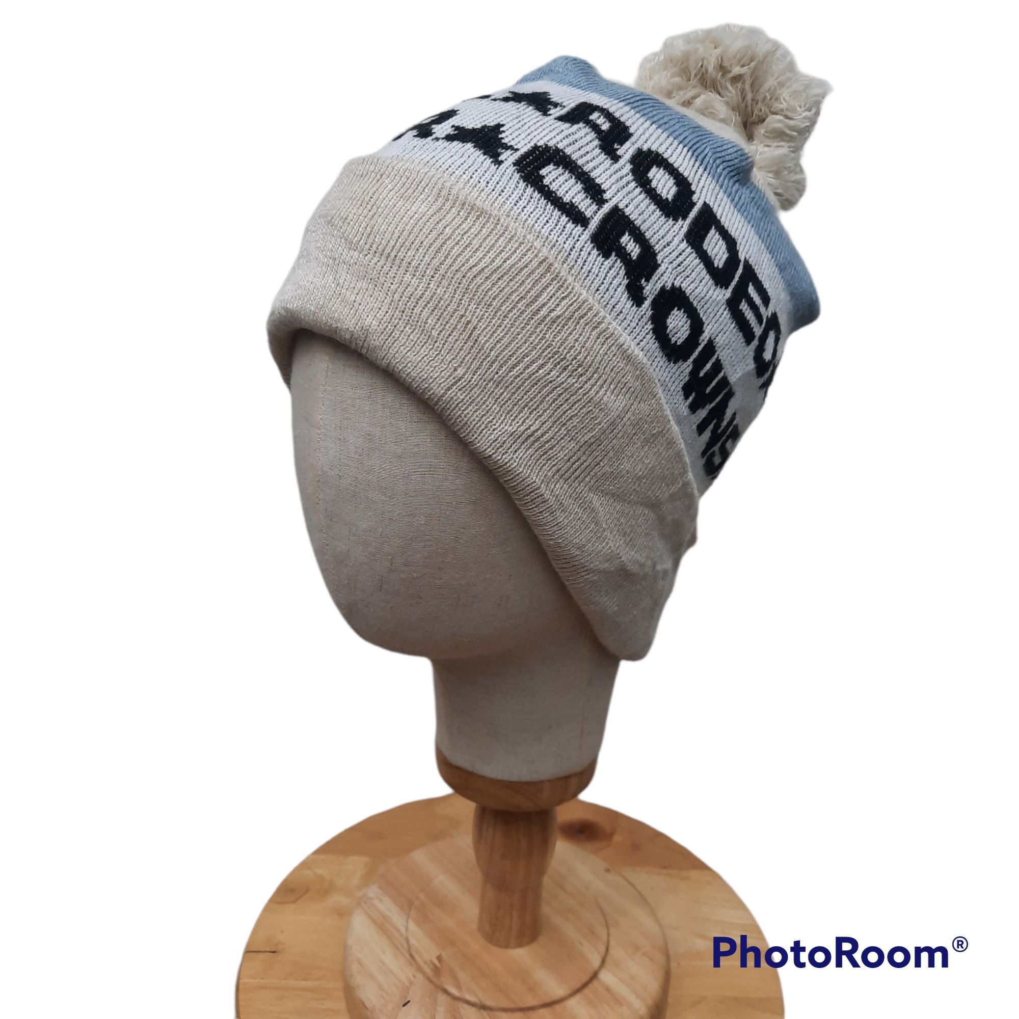 image of Archival Clothing Rodeo Crowns Pom Beanie Hat, Men's
