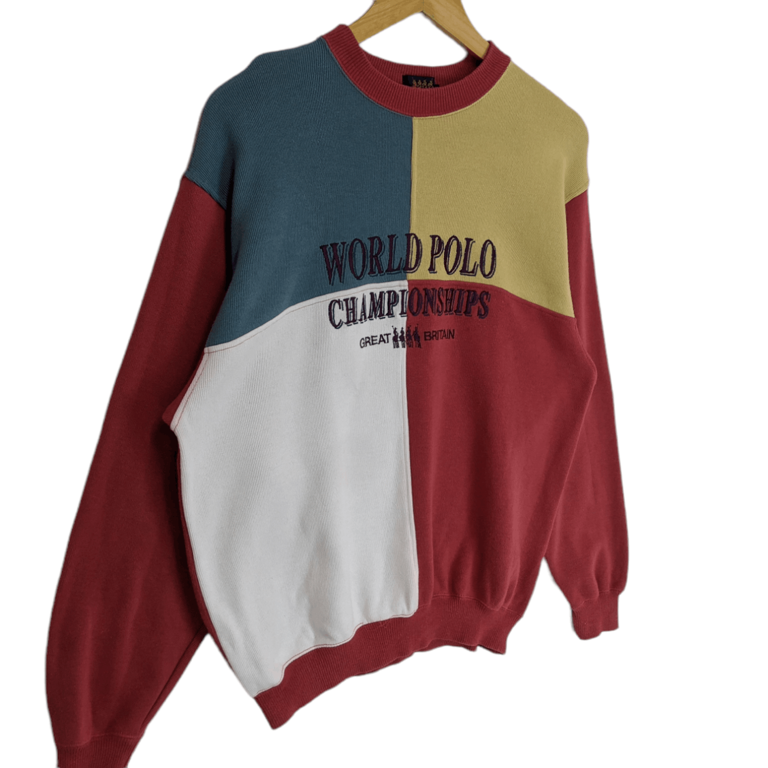 Japanese Brand WORLD POLO CHAMPIONSHIP Great Britain Spell Out Sweatshirt Size US M / EU 48-50 / 2 - 3 Thumbnail
