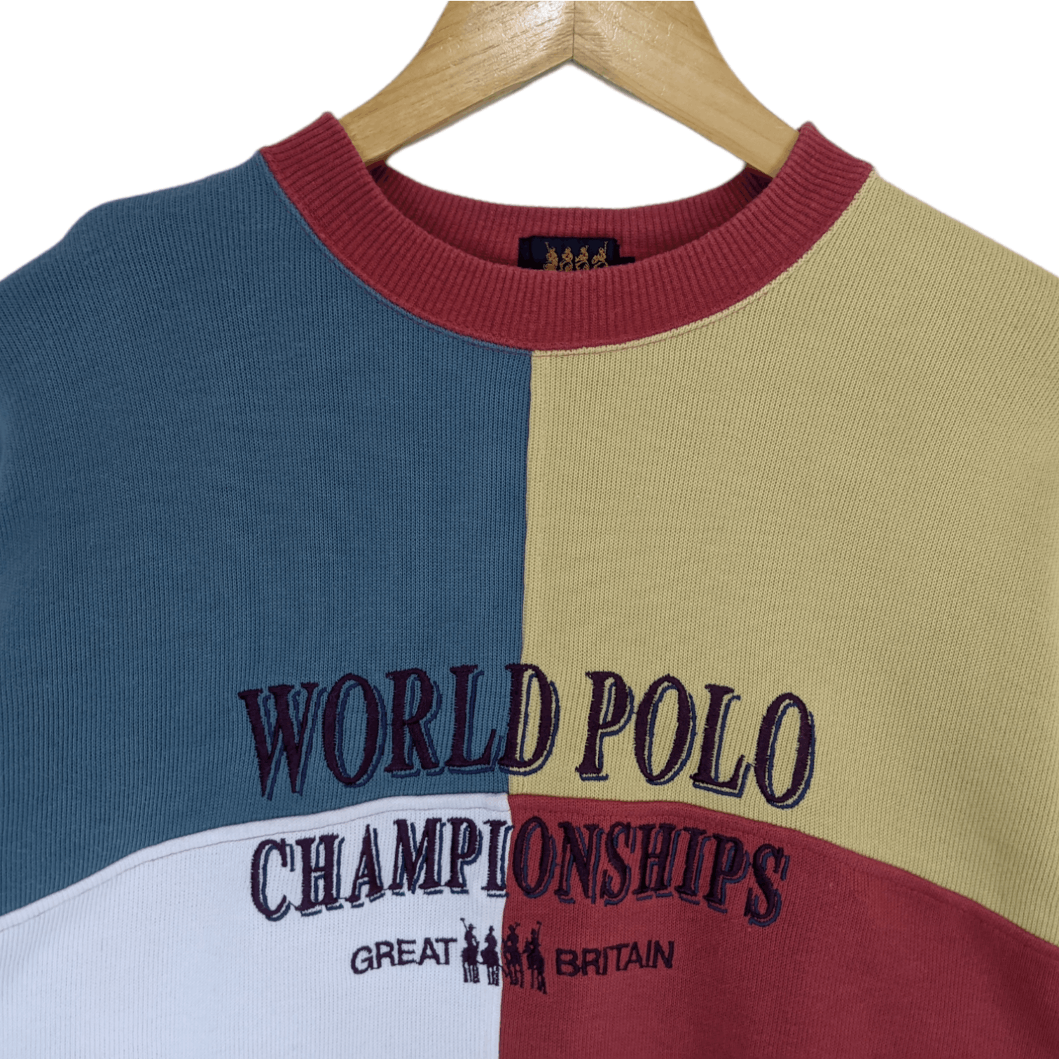 Japanese Brand WORLD POLO CHAMPIONSHIP Great Britain Spell Out Sweatshirt Size US M / EU 48-50 / 2 - 4 Thumbnail