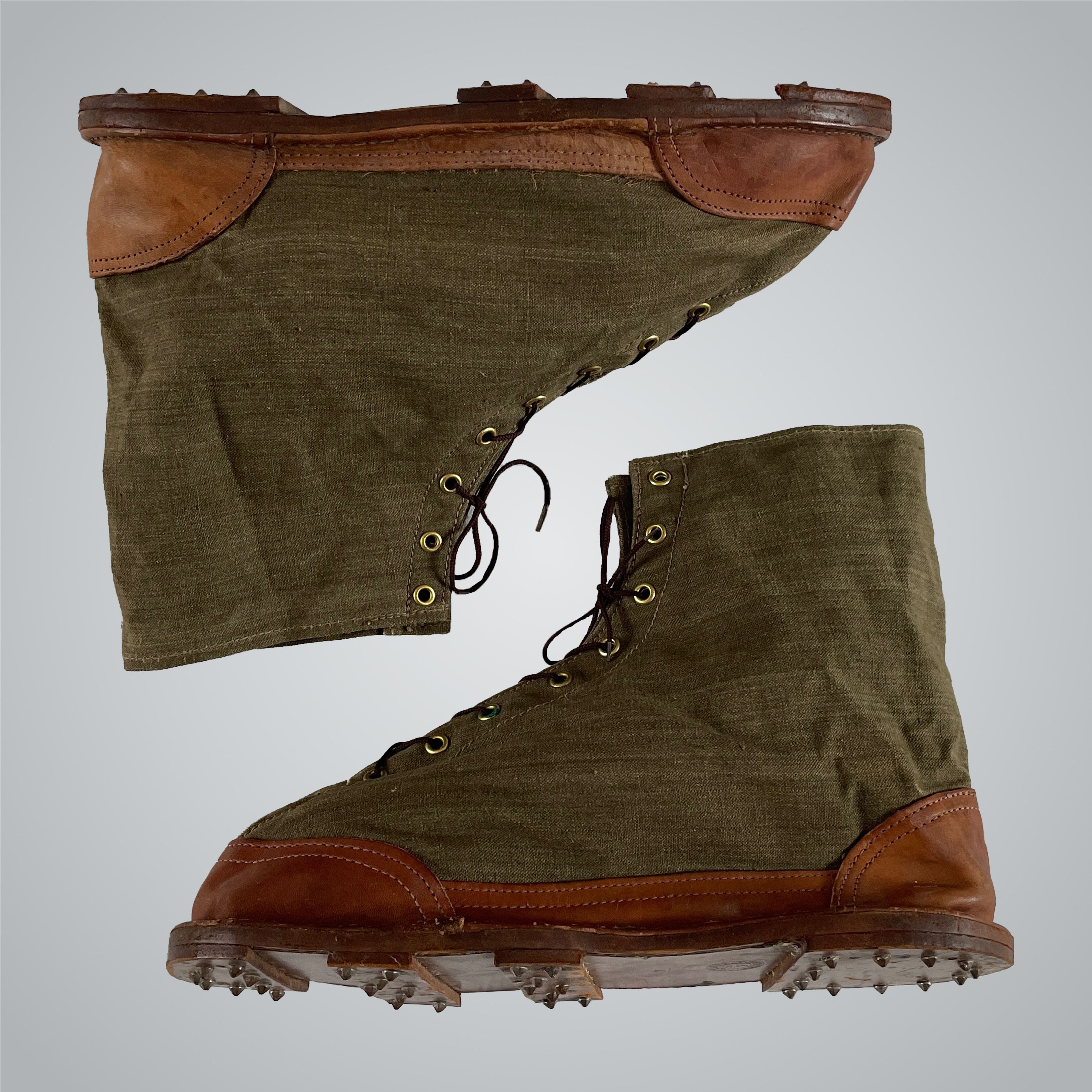 image of Military x Vintage Ww2 French Ice Nail Boots in Grey, Men's (Size 13)