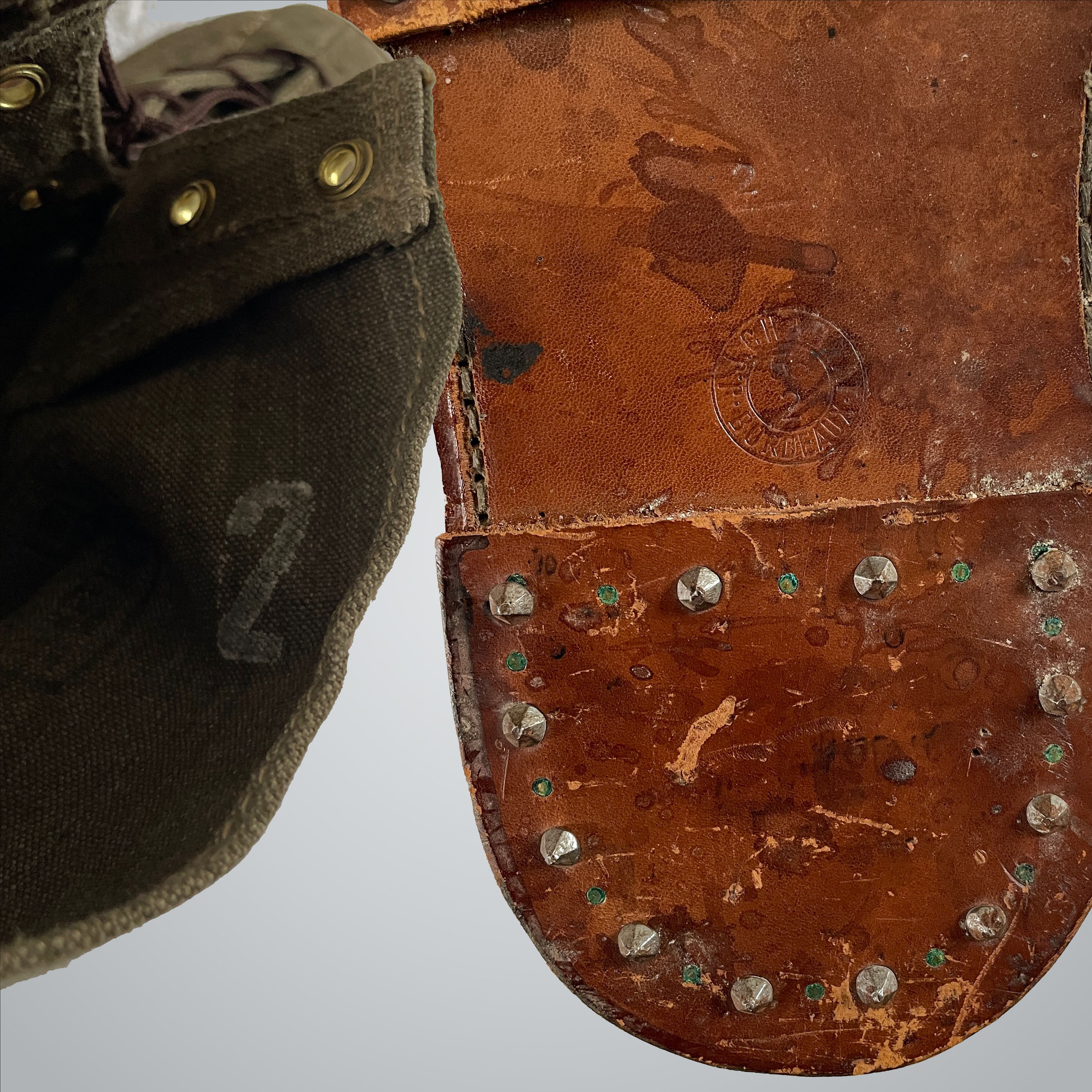 Vintage WW2 French Ice Nail Boots Size US 13 / EU 46 - 8 Thumbnail
