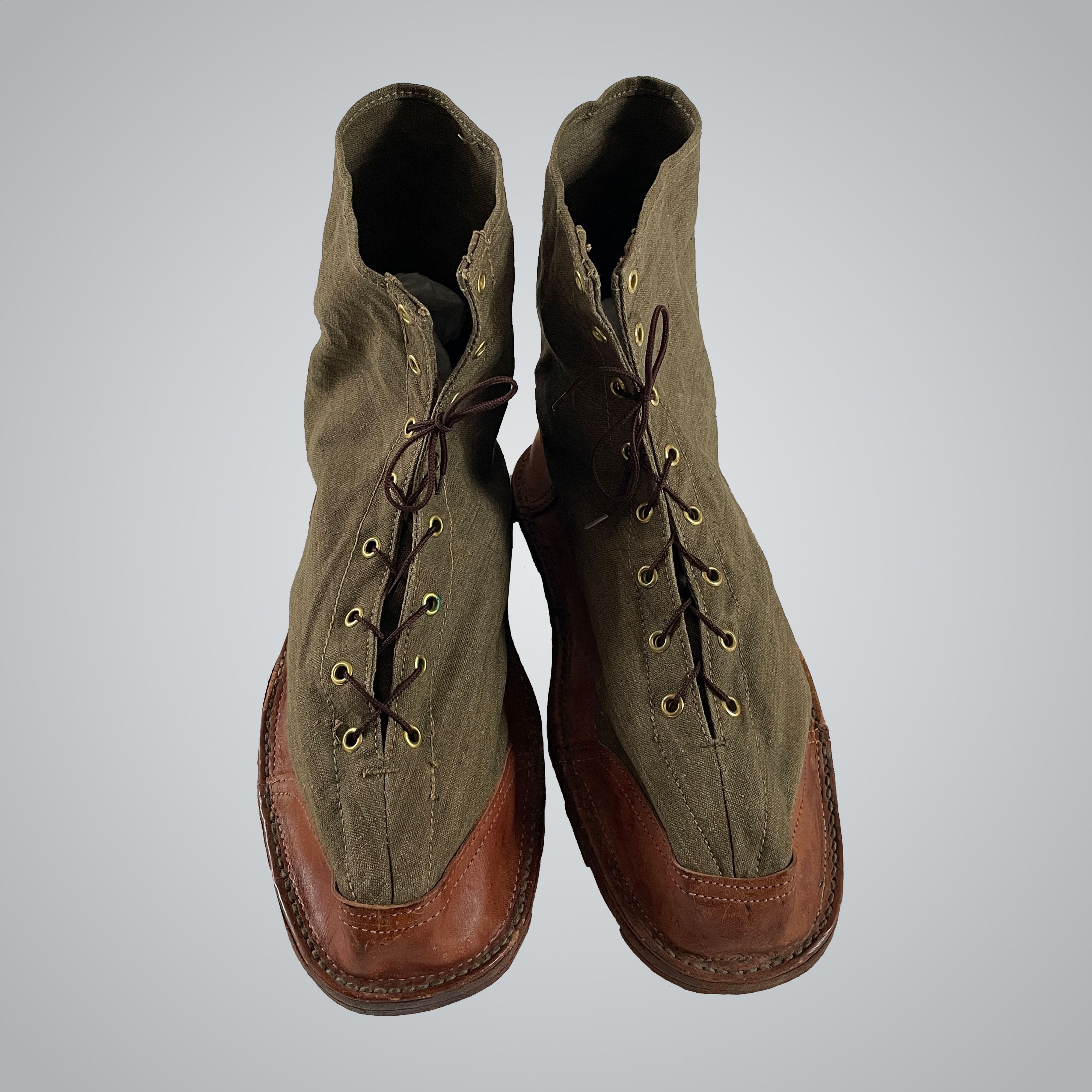 Vintage WW2 French Ice Nail Boots Size US 13 / EU 46 - 7 Thumbnail