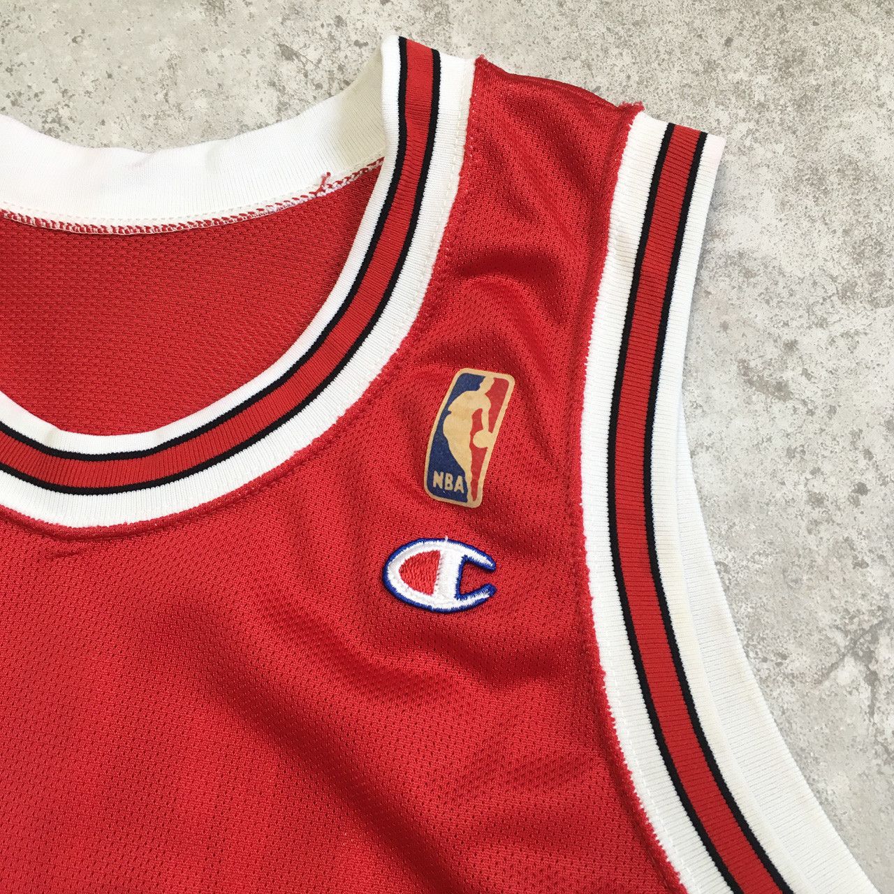 Champion × NBA × Vintage VTG Michael Jordan Chicago Bulls CHAMPION JERSEY Size US L / EU 52-54 / 3 - 4 Thumbnail