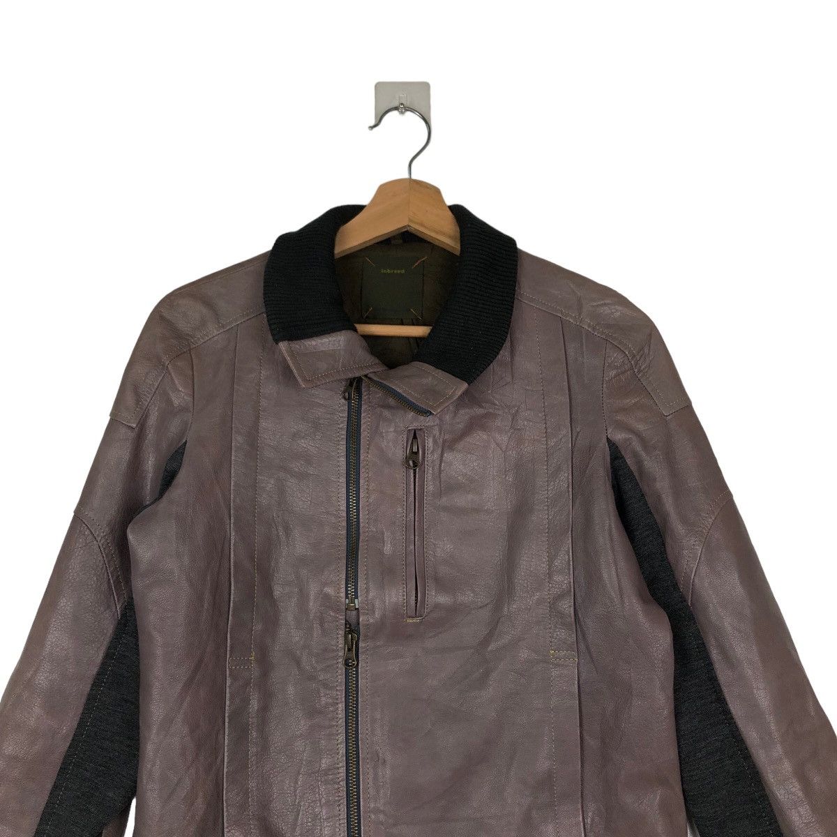 Japanese Brand VINTAGE INBREED LEATHER JACKET INSPIRED HYSTERIC GLAMOUR Size US M / EU 48-50 / 2 - 2 Thumbnail