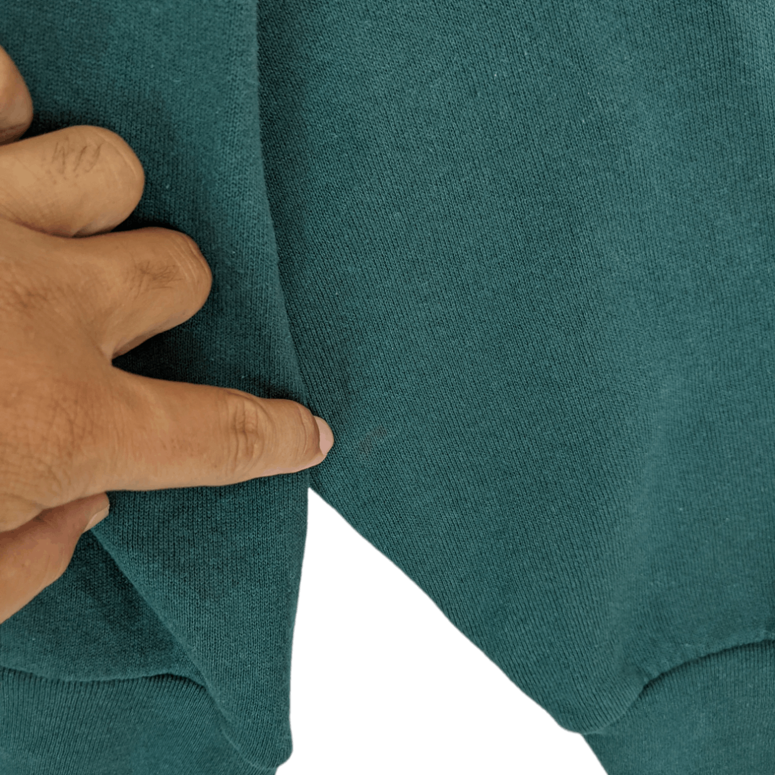 Fruit Of The Loom Vintage 90's FRUIT OF THE LOOM Plain Green Sweatshirt Size L / US 10 / IT 46 - 9 Thumbnail