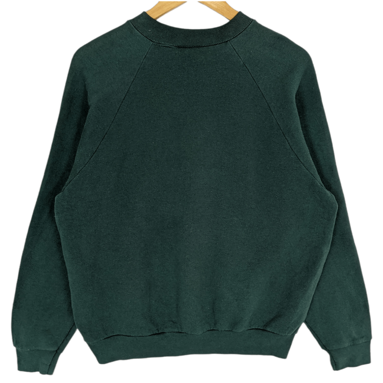 Fruit Of The Loom Vintage 90's FRUIT OF THE LOOM Plain Green Sweatshirt Size L / US 10 / IT 46 - 6 Thumbnail