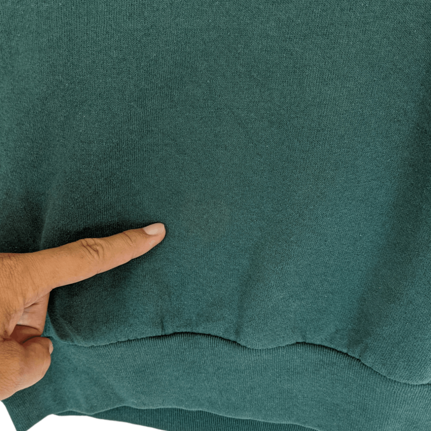 Fruit Of The Loom Vintage 90's FRUIT OF THE LOOM Plain Green Sweatshirt Size L / US 10 / IT 46 - 8 Thumbnail