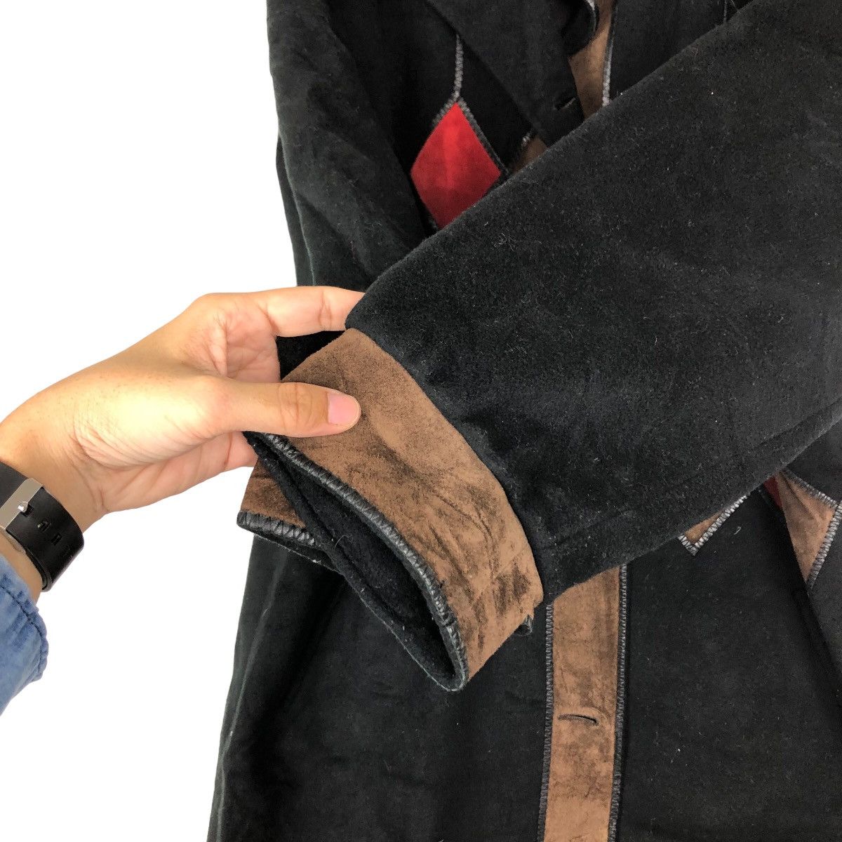 Japanese Brand VINTAGE PHILIPPE VALLEREUIL WOOL LONG JACKET ITALIAN MADE Size US M / EU 48-50 / 2 - 12 Thumbnail