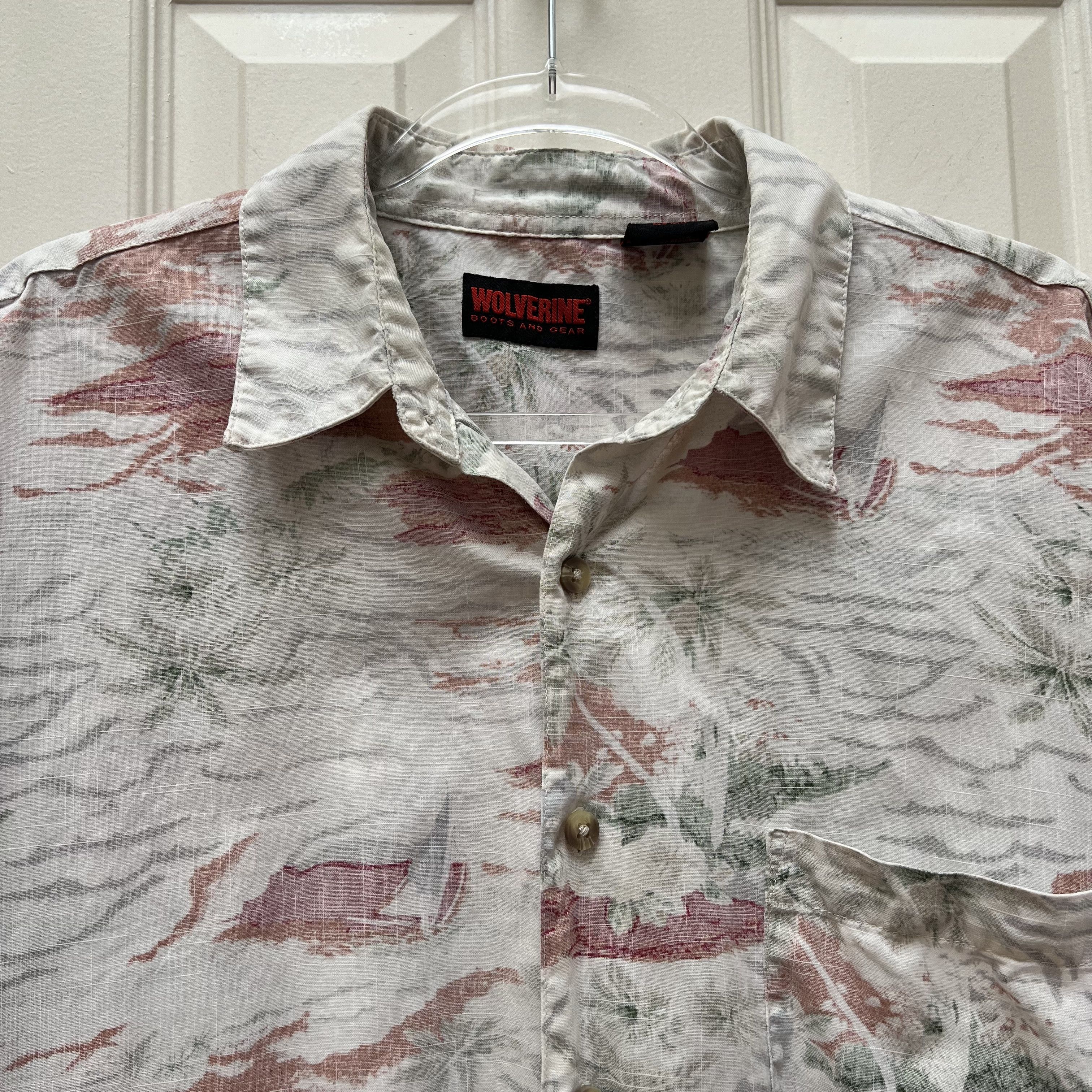 Wolverine Wolverine Reverse Print Hawaiian Aloha Shirt • Tropical Tiki Size US L / EU 52-54 / 3 - 3 Thumbnail