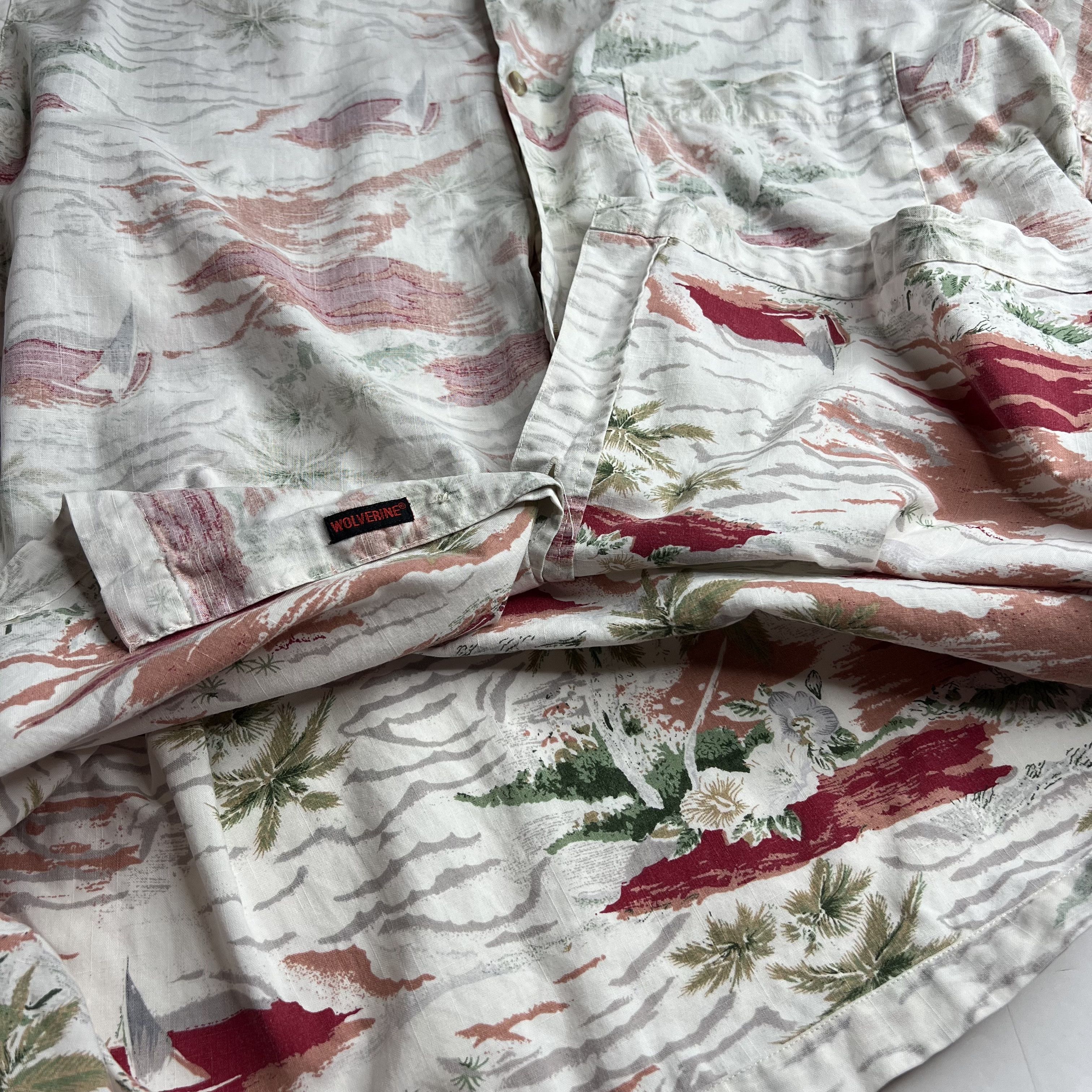 Wolverine Wolverine Reverse Print Hawaiian Aloha Shirt • Tropical Tiki Size US L / EU 52-54 / 3 - 10 Thumbnail