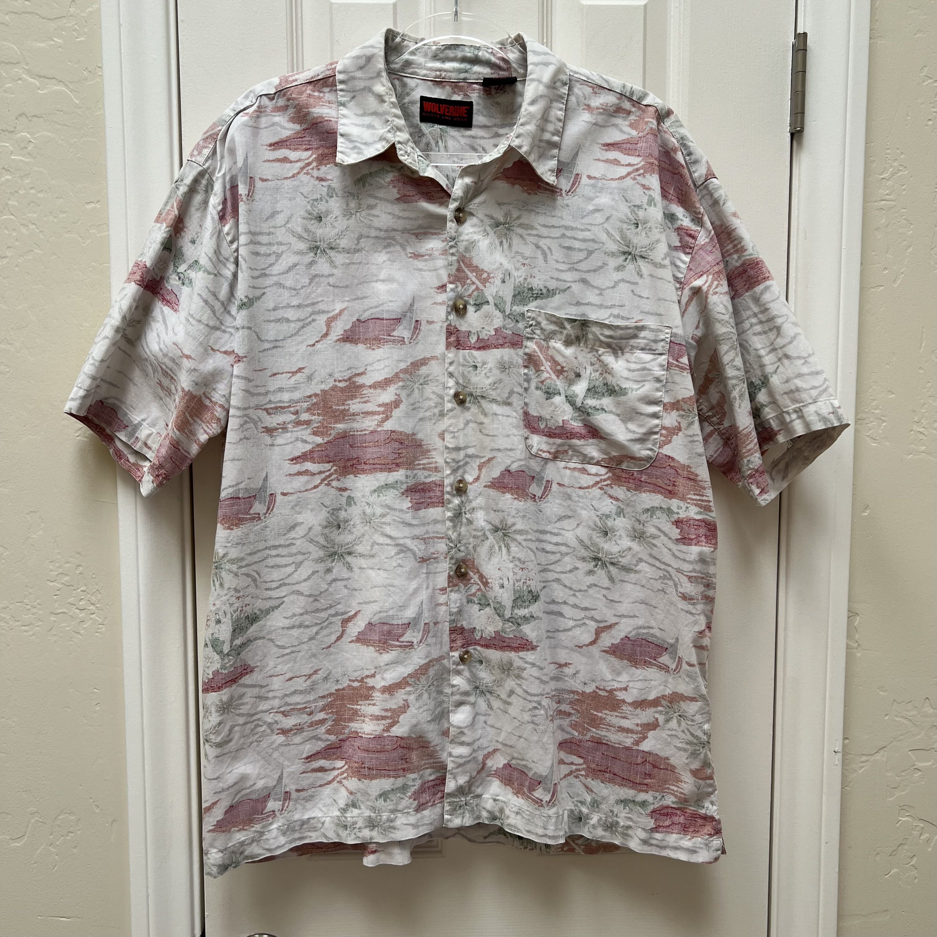 Wolverine Wolverine Reverse Print Hawaiian Aloha Shirt • Tropical Tiki Size US L / EU 52-54 / 3 - 2 Thumbnail