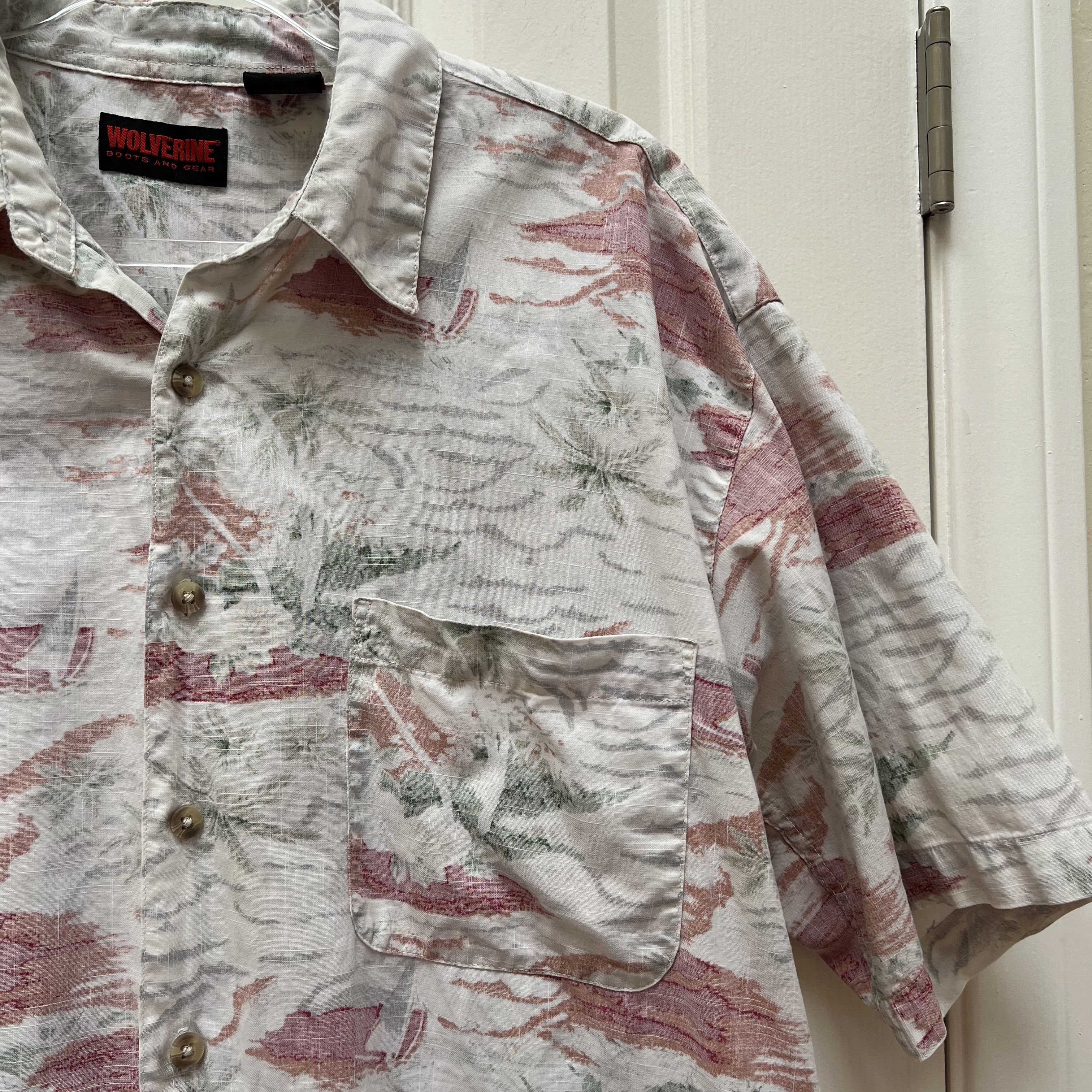 Wolverine Wolverine Reverse Print Hawaiian Aloha Shirt • Tropical Tiki Size US L / EU 52-54 / 3 - 4 Thumbnail
