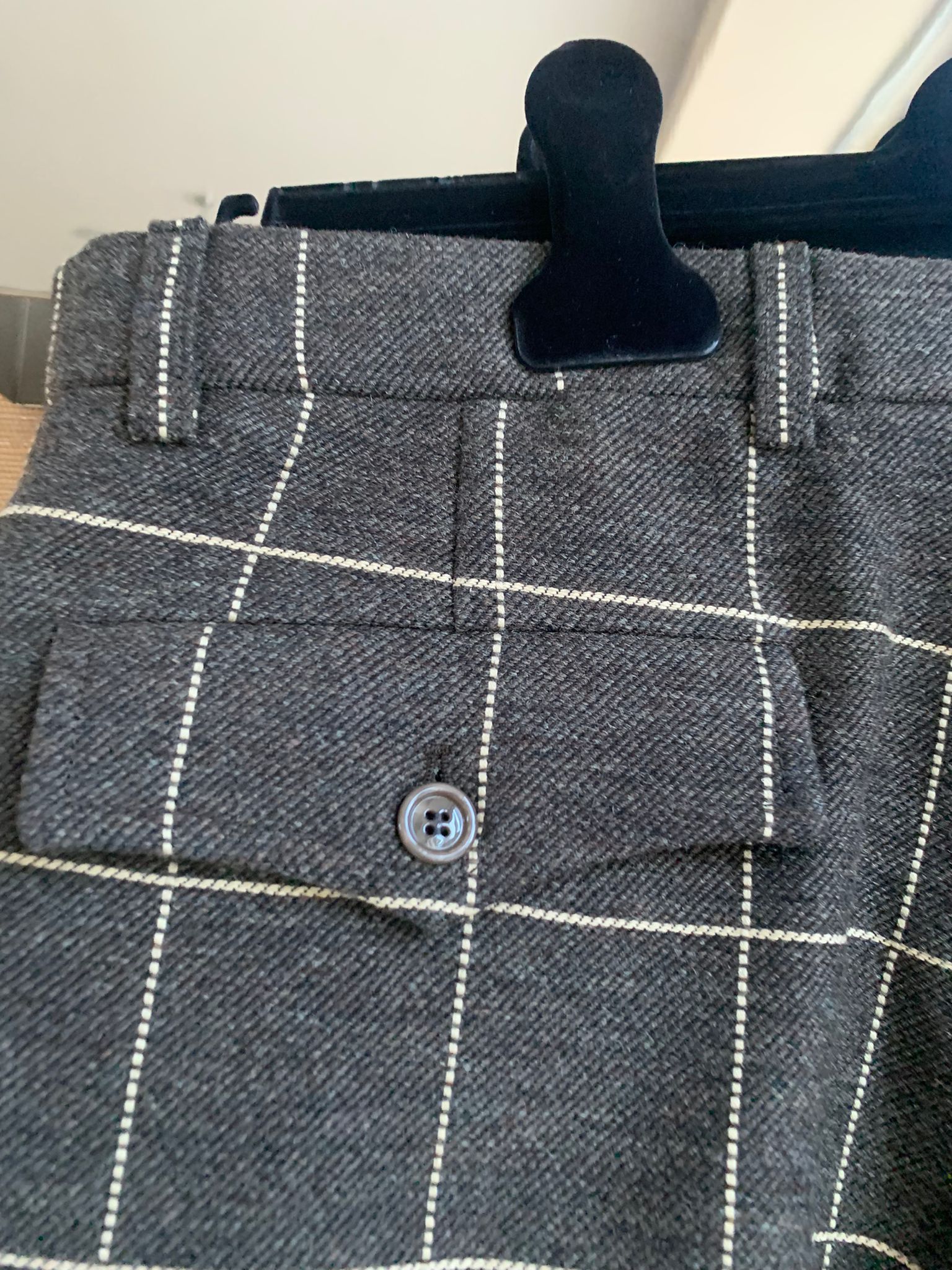 Gucci Casual Pants - Wool Overcheck in Dark Grey Size US 32 / EU 48 - 8 Thumbnail