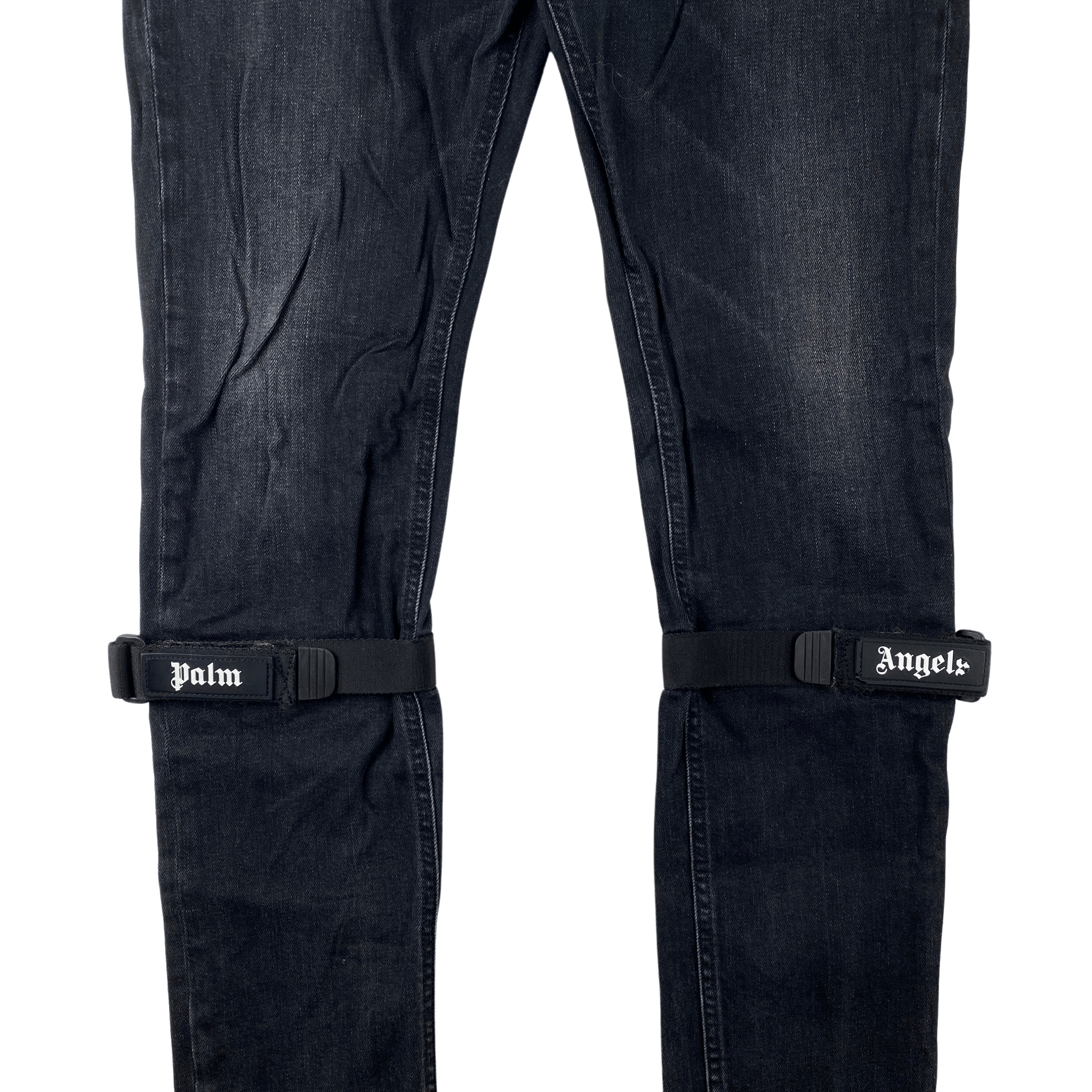 Palm Angels Palm Angels Grey Strap Jeans Size US 33 - 3 Thumbnail