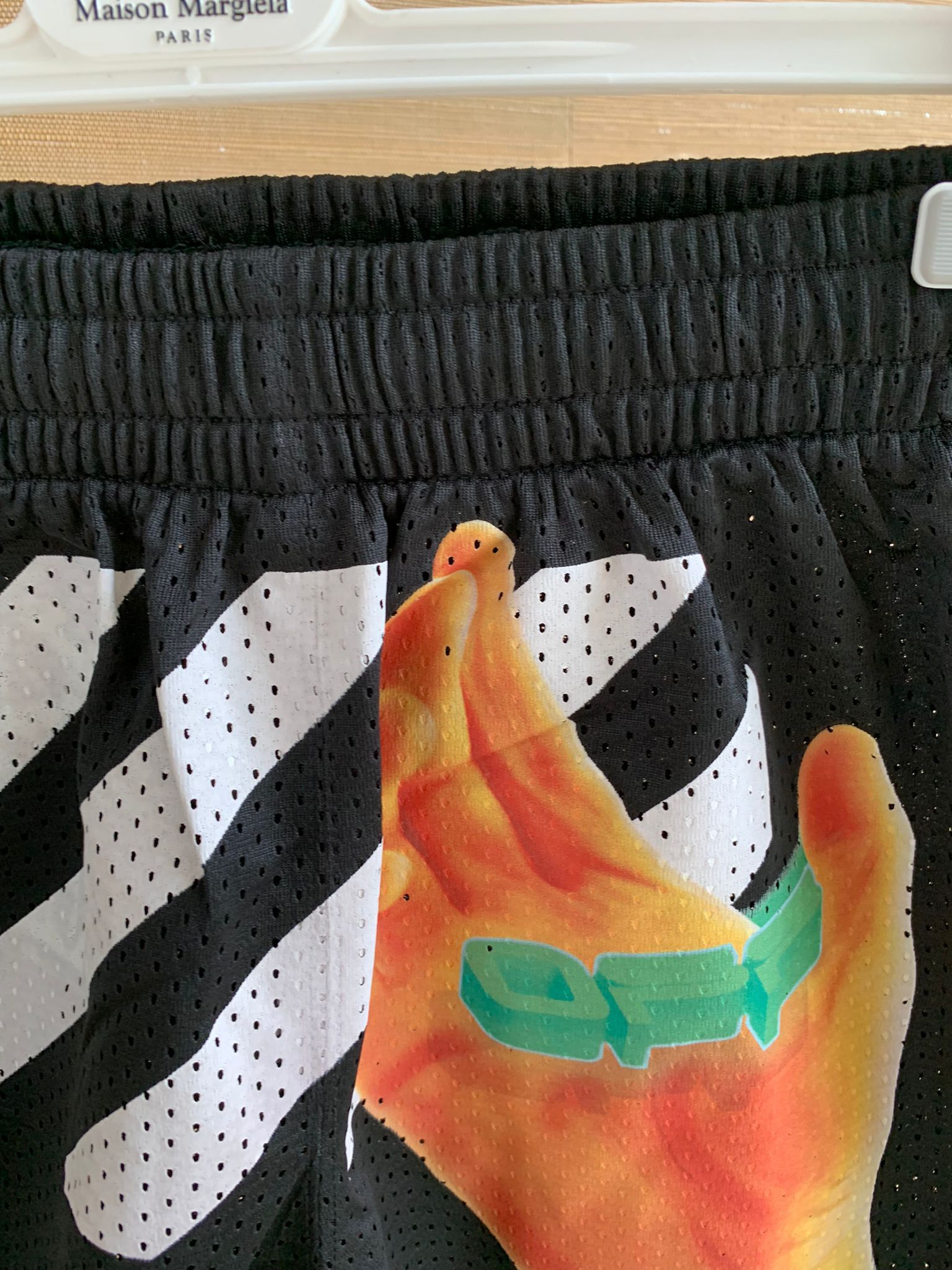 Off-White Hand Print Logo Mesh Shorts Size US 28 / EU 44 - 7 Thumbnail