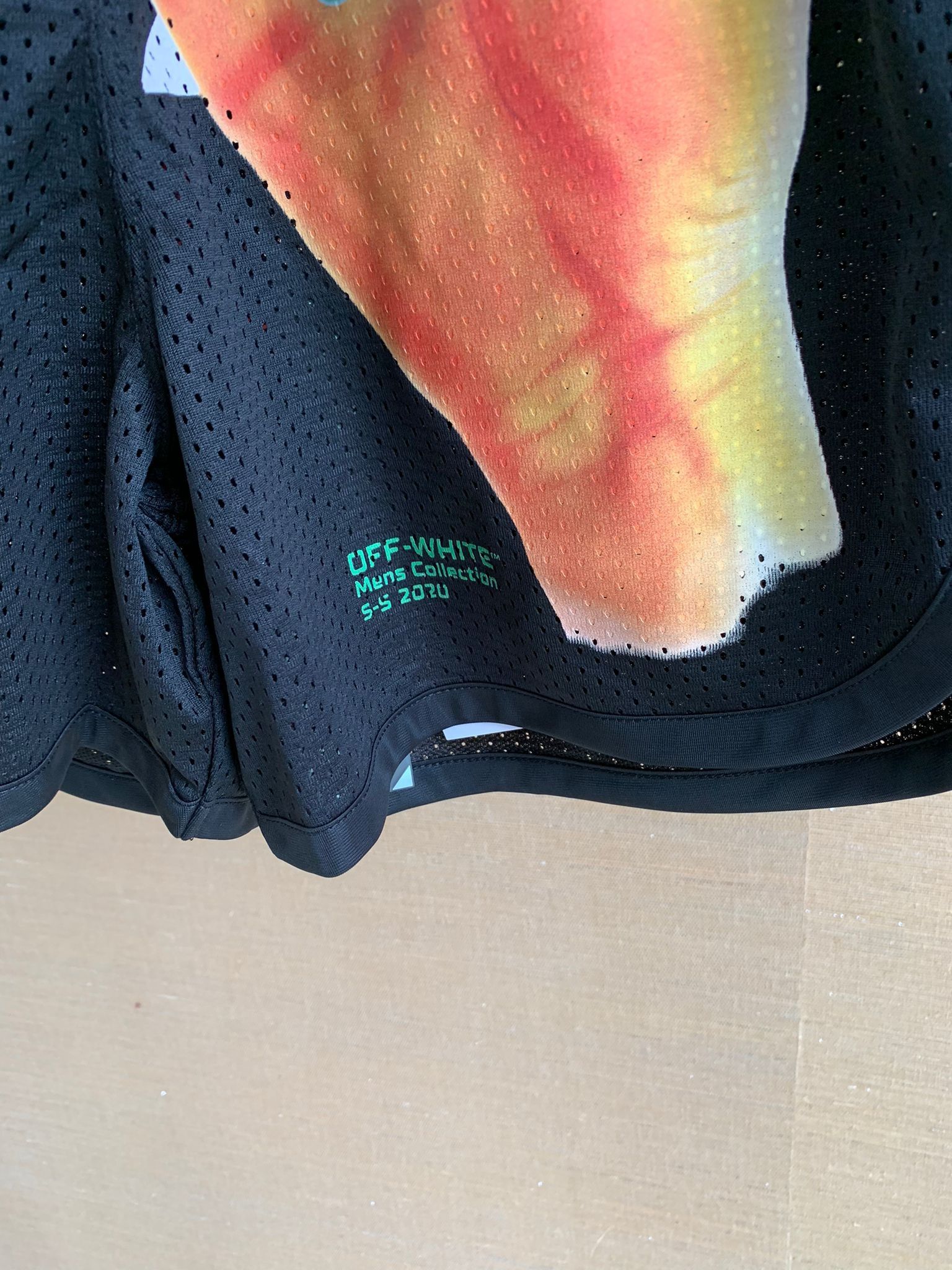 Off-White Hand Print Logo Mesh Shorts Size US 28 / EU 44 - 4 Thumbnail