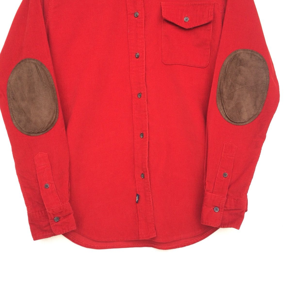 Polo Ralph Lauren × Vintage Vintage POLO Sport ralph Lauren curdoroy leather pad sleeve Size US M / EU 48-50 / 2 - 2 Thumbnail