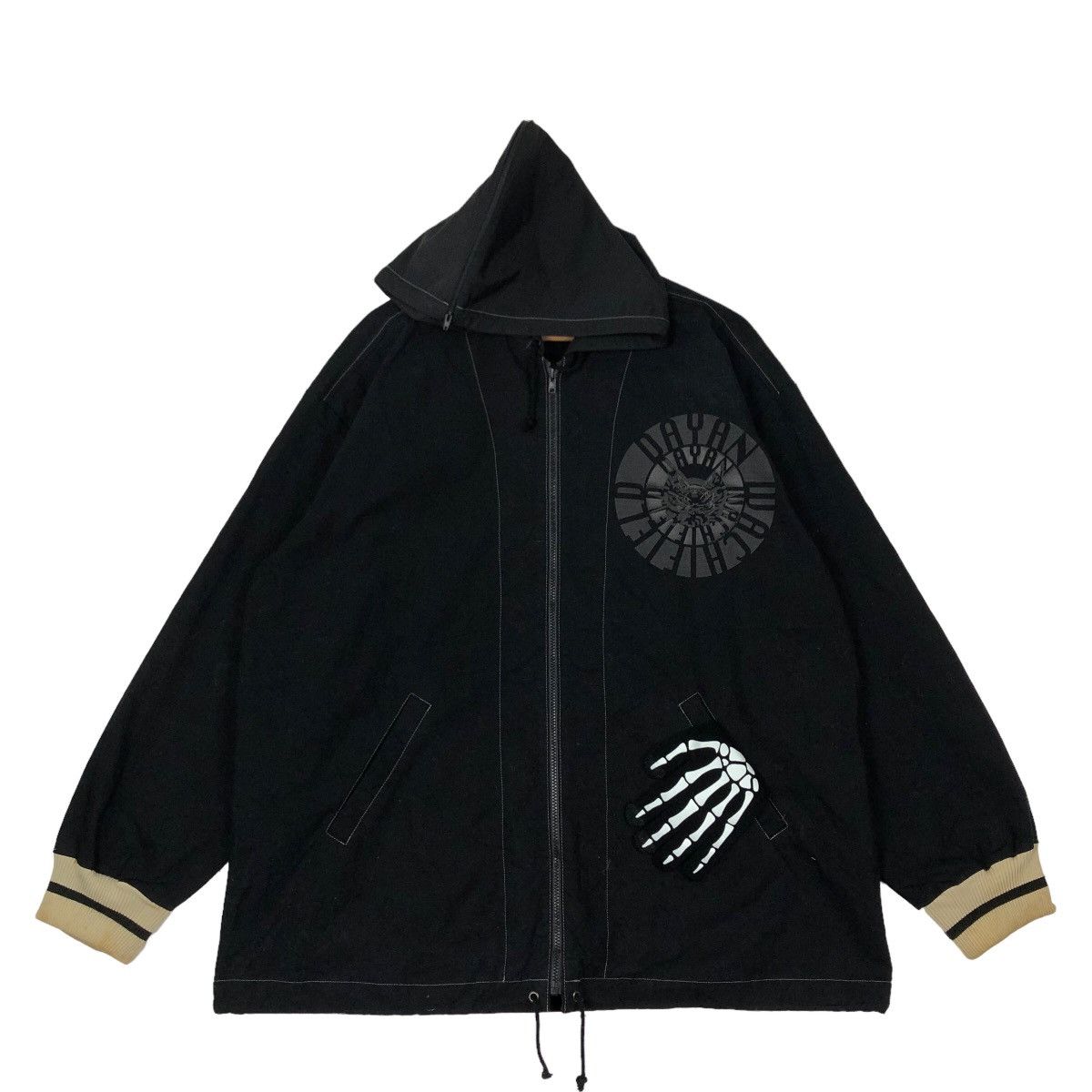 Japanese Brand VINTAGE VARSITY JACKET WACHI FIELD ARALE BIG LOGO RIOT RIOT Size US M / EU 48-50 / 2 - 1 Thumbnail