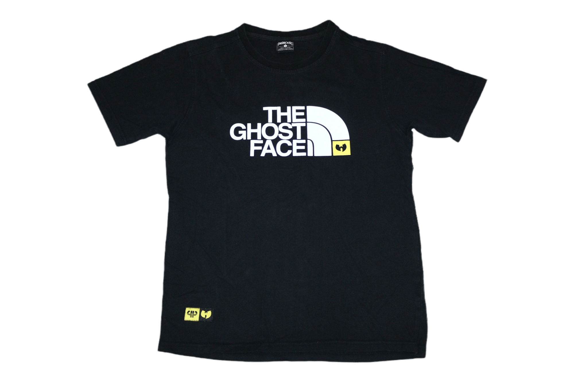 image of pelle Pelle X Ghostface Killah Wu-Tang Clan T-Shirt in Faded Black, Men's (Size Small)