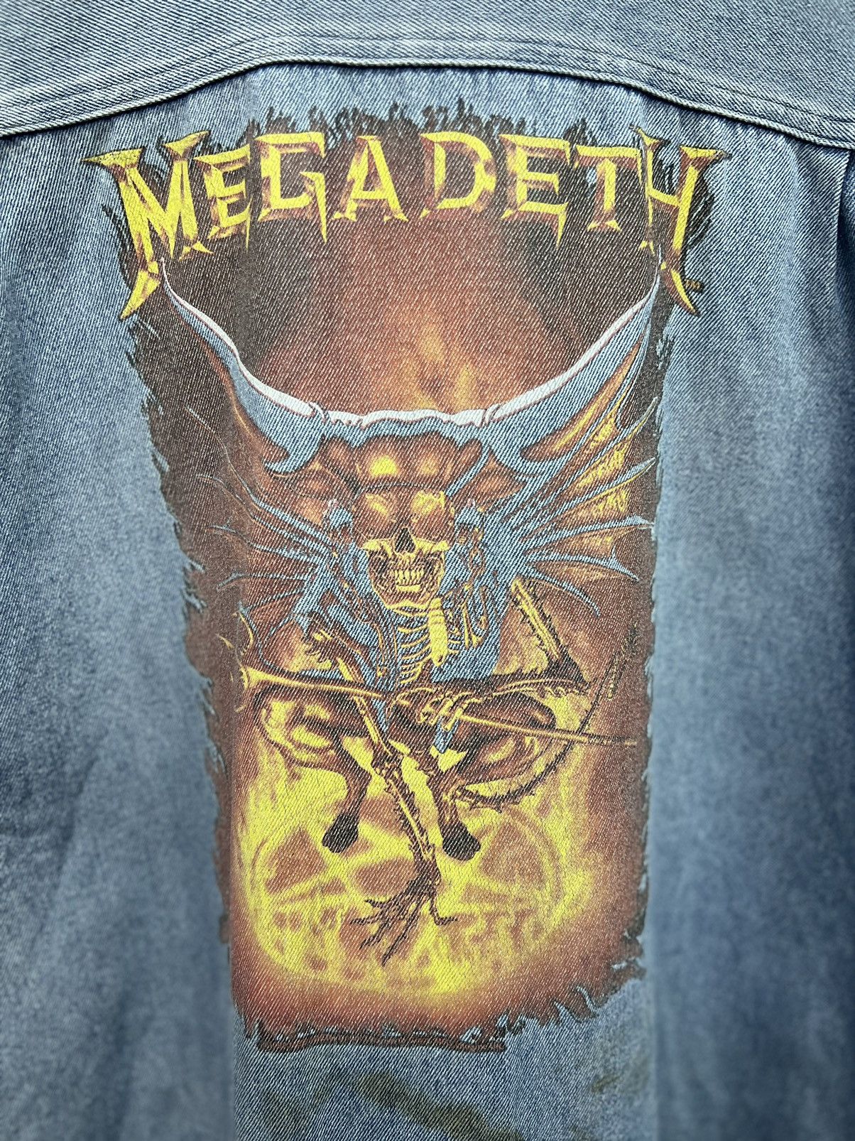 Vintage VINTAGE MEGADETH DENIM SHIRT CUSTOM BY ZIP CODE Size US XL / EU 56 / 4 - 5 Thumbnail