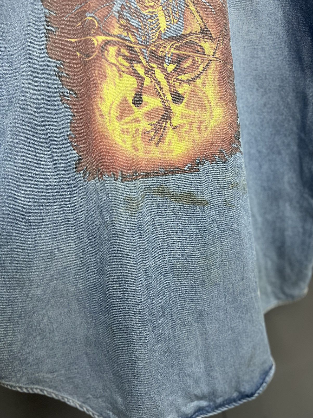Vintage VINTAGE MEGADETH DENIM SHIRT CUSTOM BY ZIP CODE Size US XL / EU 56 / 4 - 6 Thumbnail