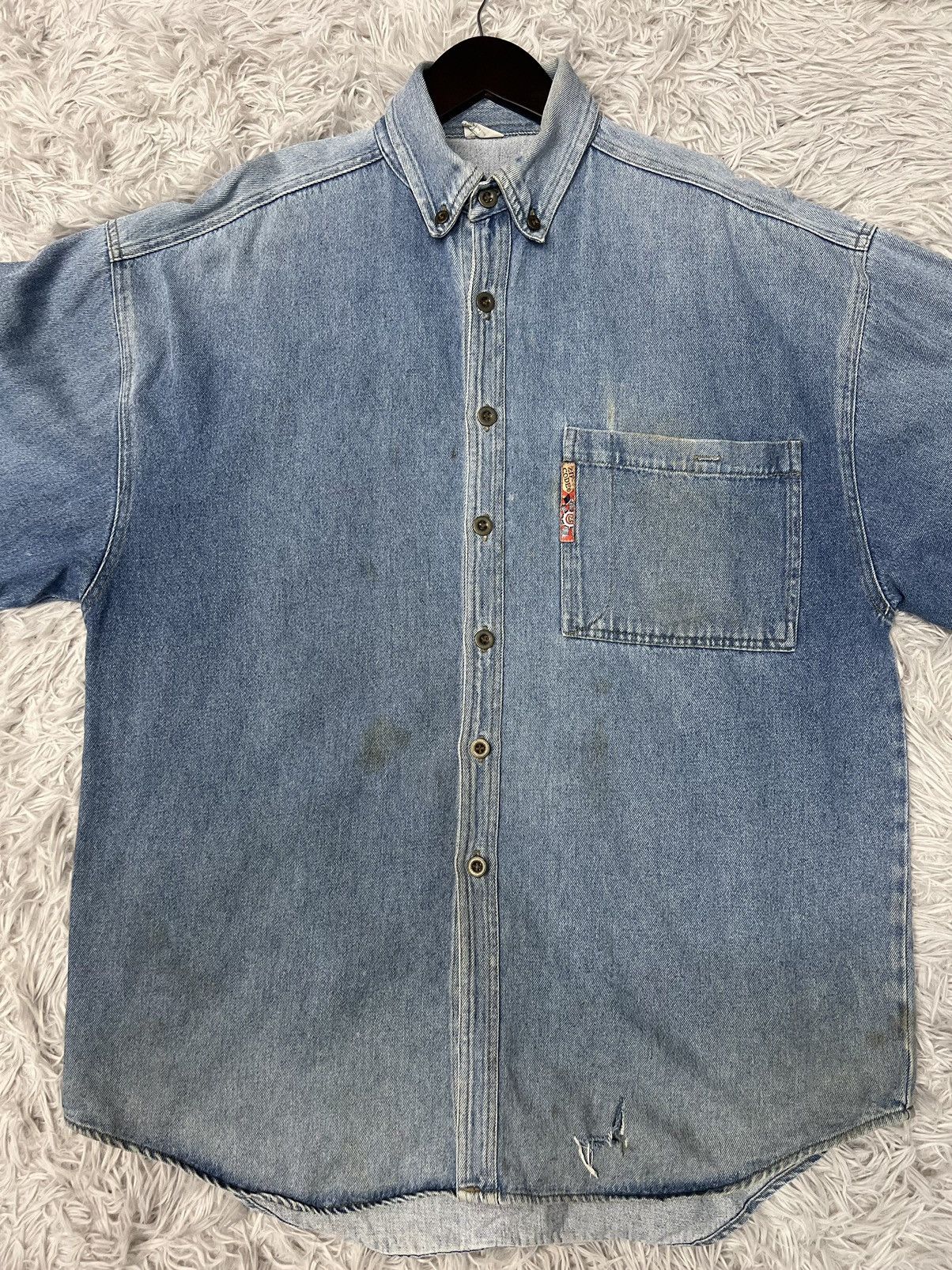 Vintage VINTAGE MEGADETH DENIM SHIRT CUSTOM BY ZIP CODE Size US XL / EU 56 / 4 - 8 Thumbnail