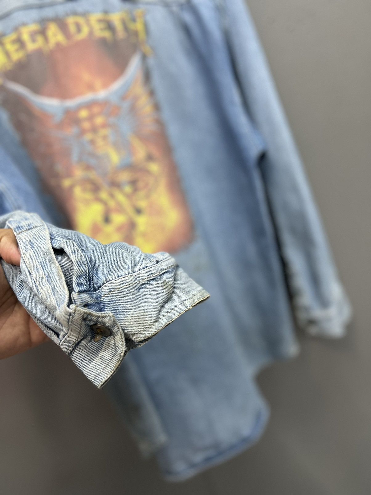 Vintage VINTAGE MEGADETH DENIM SHIRT CUSTOM BY ZIP CODE Size US XL / EU 56 / 4 - 7 Thumbnail