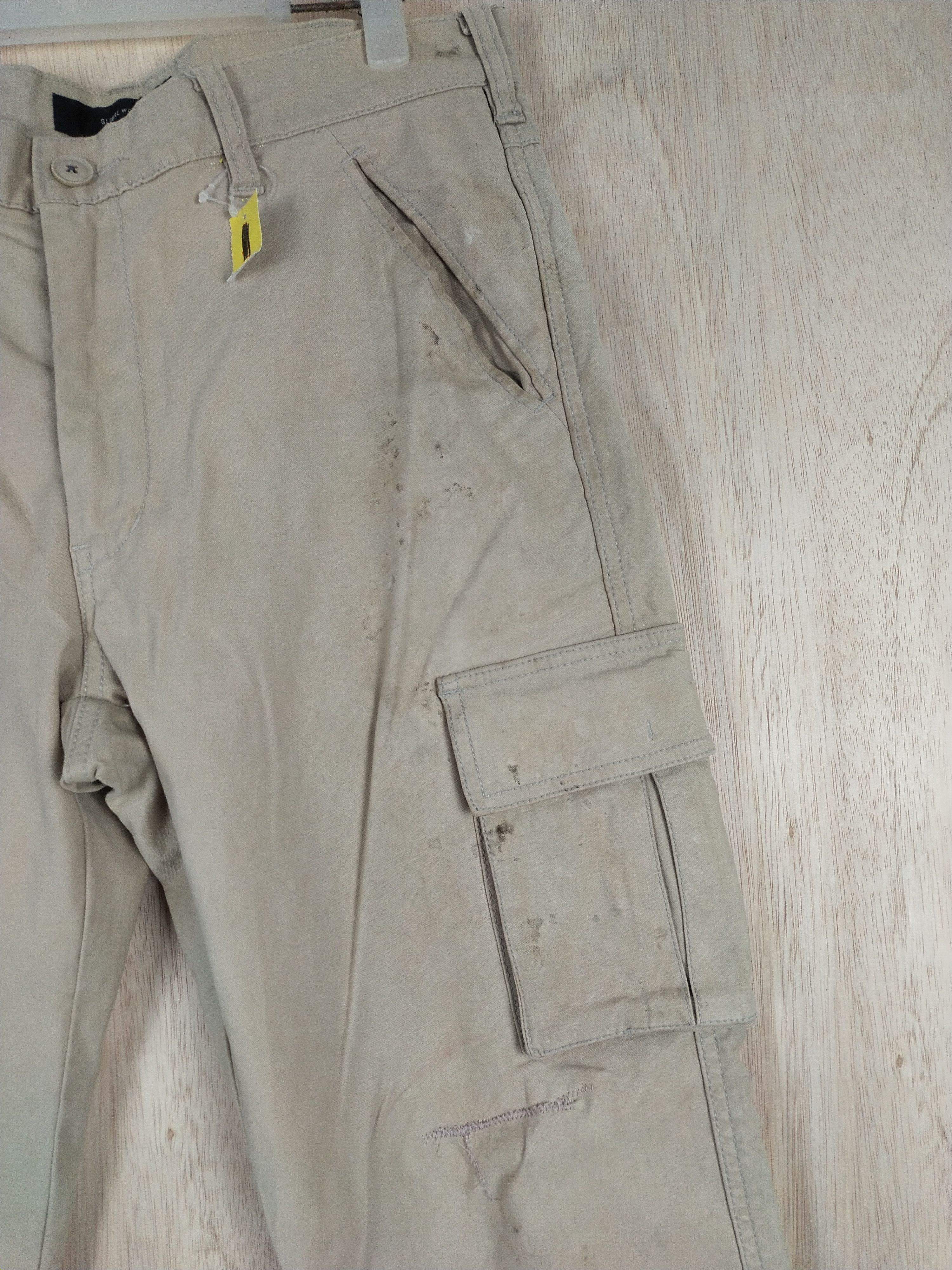 Global Work × Japanese Brand Global Work multipocket tactical Cream Cargo Pants #3439 Size US 32 / EU 48 - 6 Thumbnail