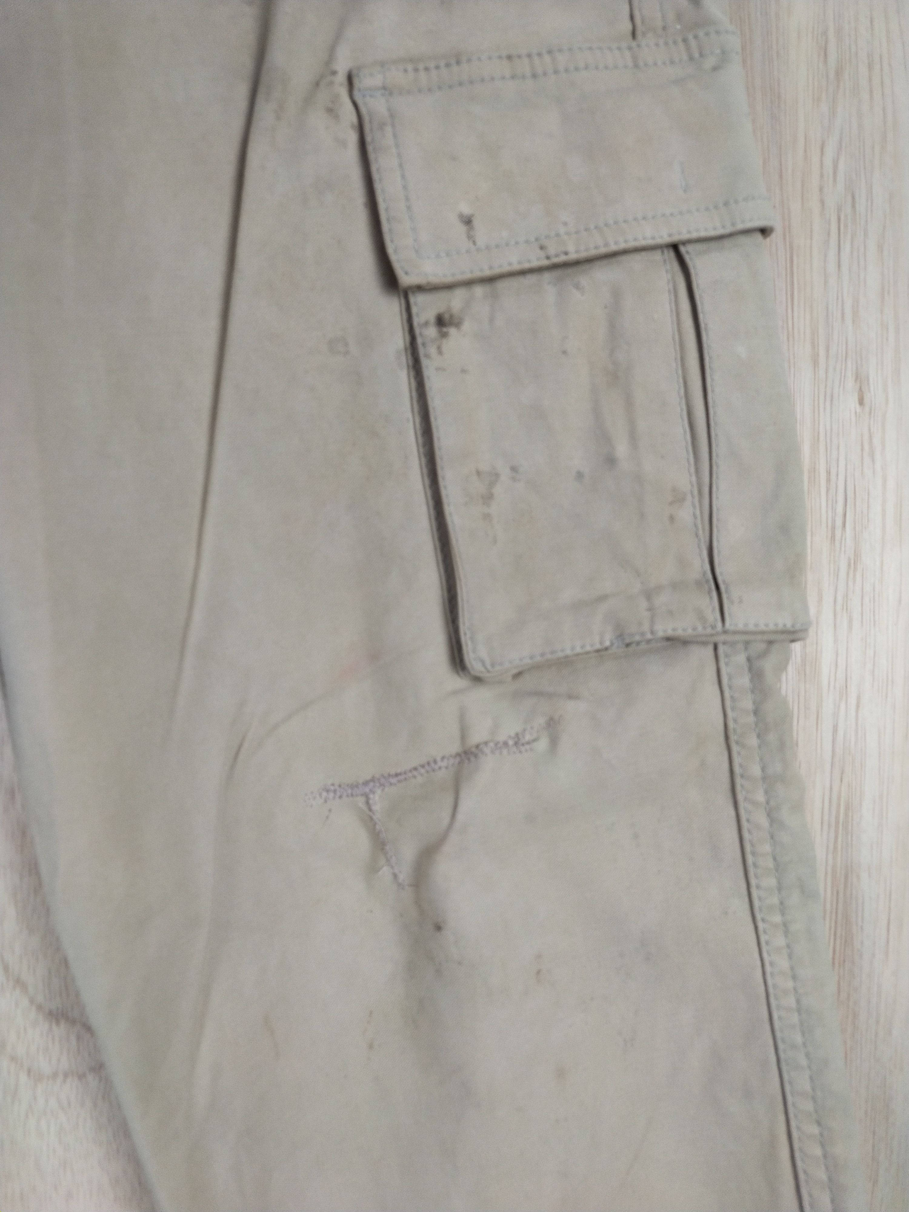 Global Work × Japanese Brand Global Work multipocket tactical Cream Cargo Pants #3439 Size US 32 / EU 48 - 7 Thumbnail