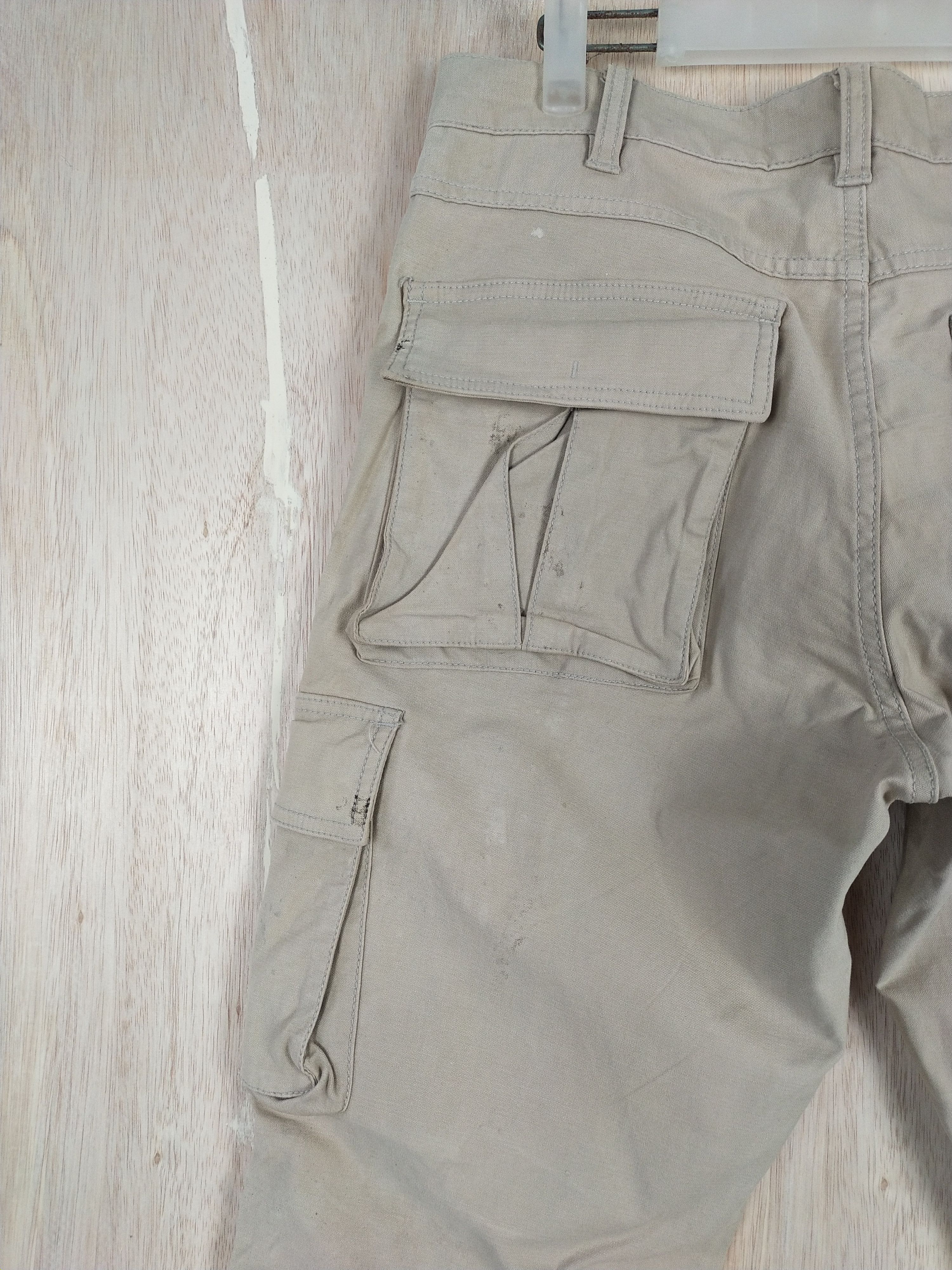 Global Work × Japanese Brand Global Work multipocket tactical Cream Cargo Pants #3439 Size US 32 / EU 48 - 12 Thumbnail