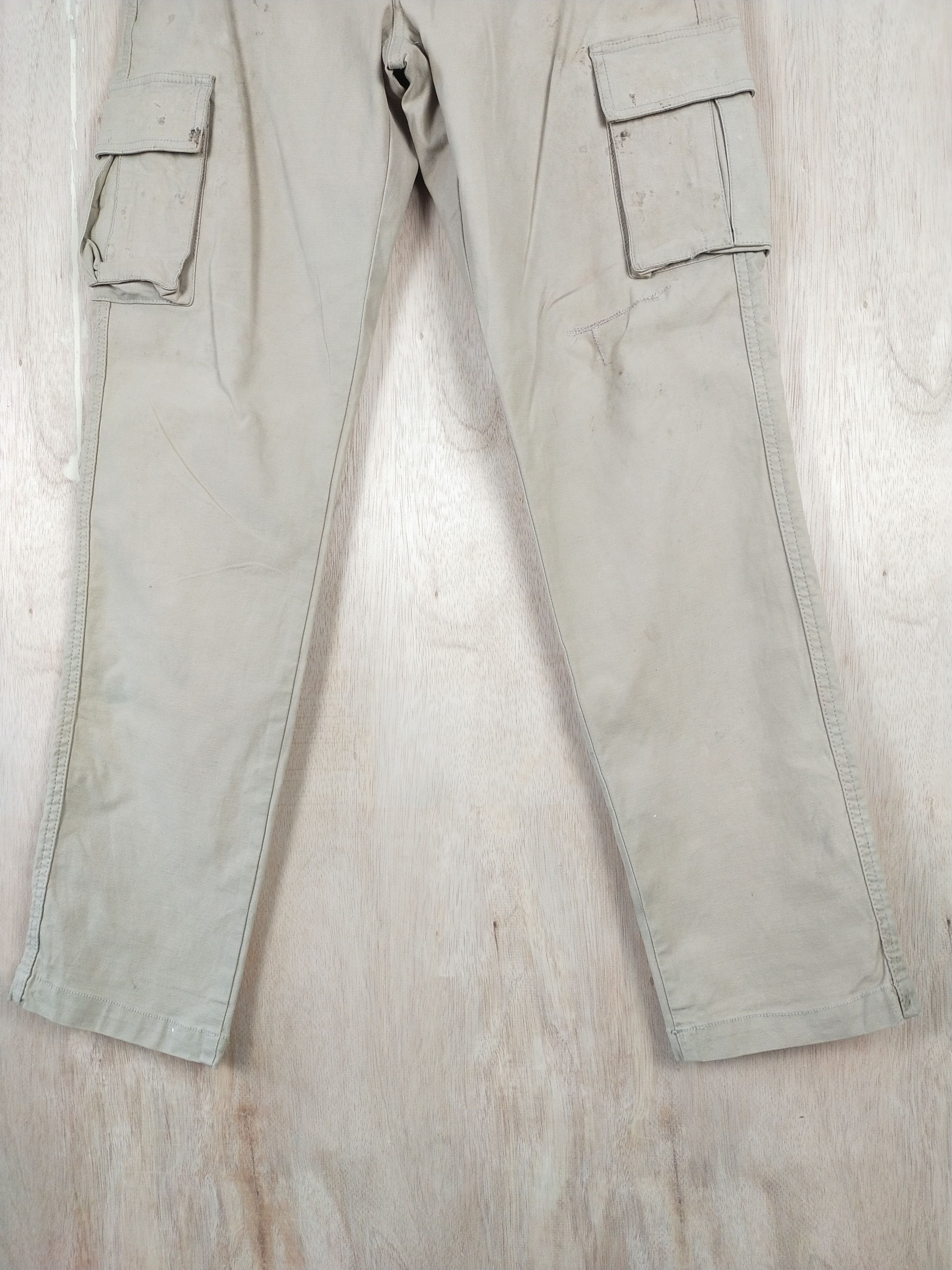 Global Work × Japanese Brand Global Work multipocket tactical Cream Cargo Pants #3439 Size US 32 / EU 48 - 3 Thumbnail