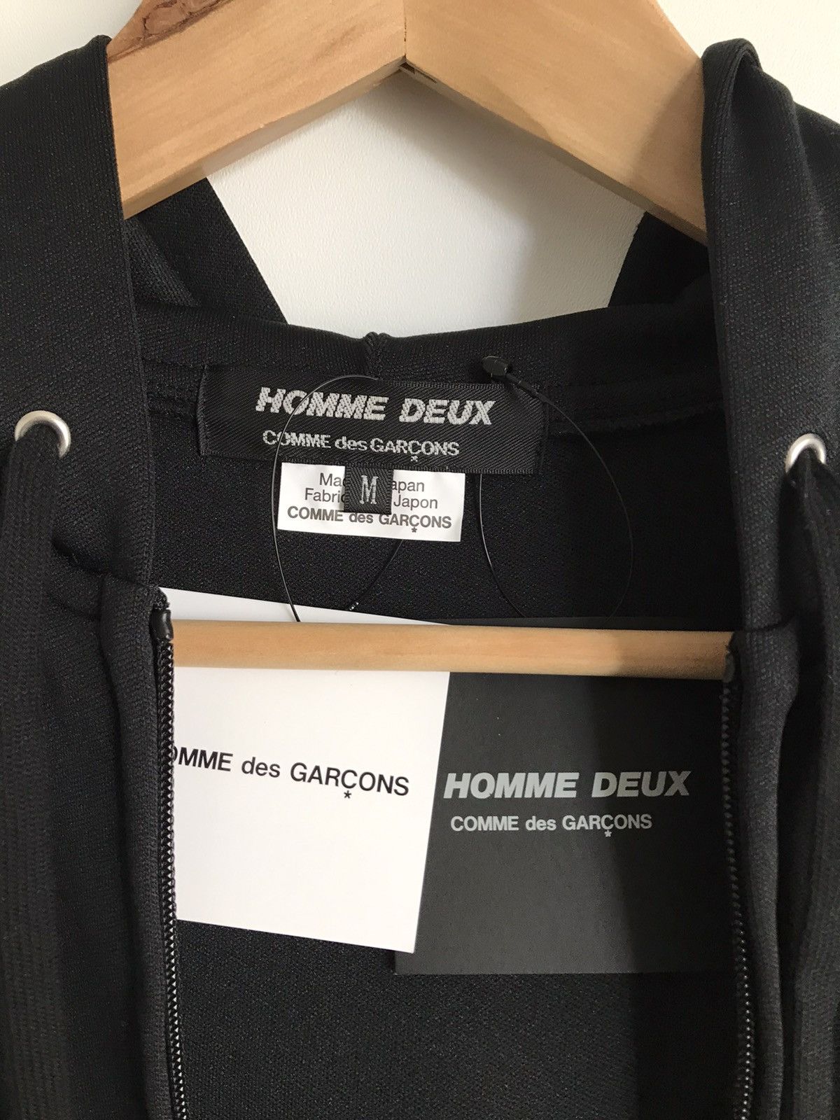 Comme des Garcons Homme Plus × Japanese Brand × Rei Kawakubo Black chest steel rings zip up hoodie Size US M / EU 48-50 / 2 - 3 Thumbnail
